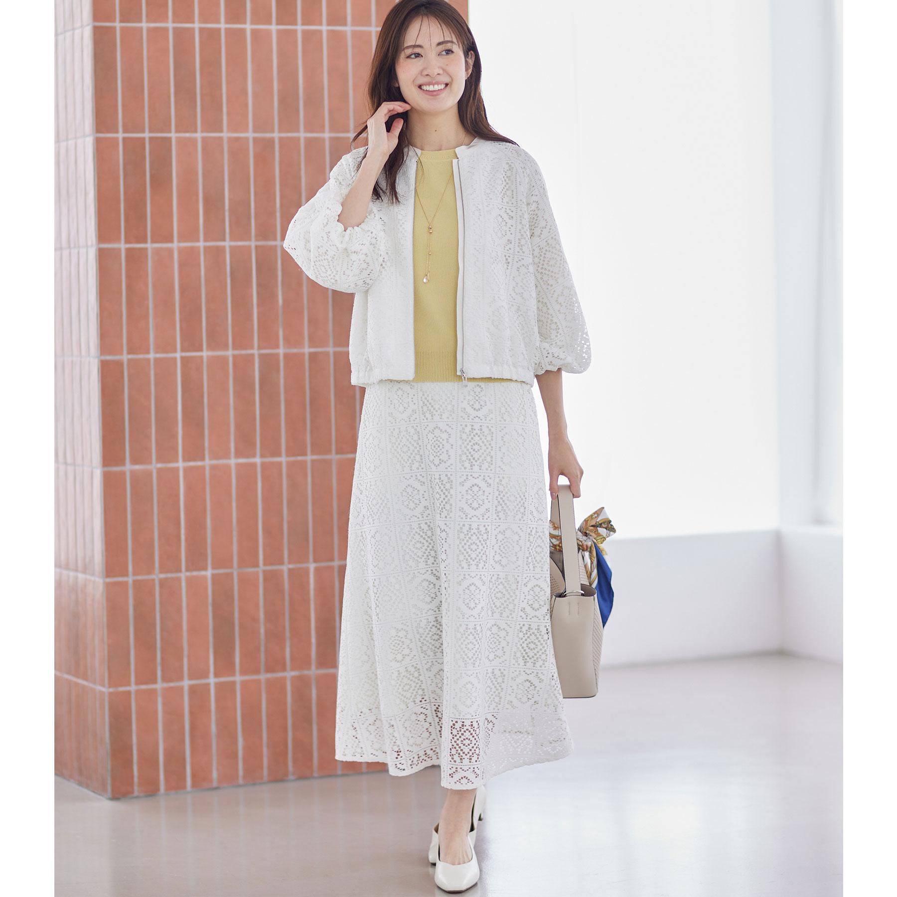 Reflect「【セットアップ可】ジップアップレースショートブルゾン」|ブルゾン・スタジャン|