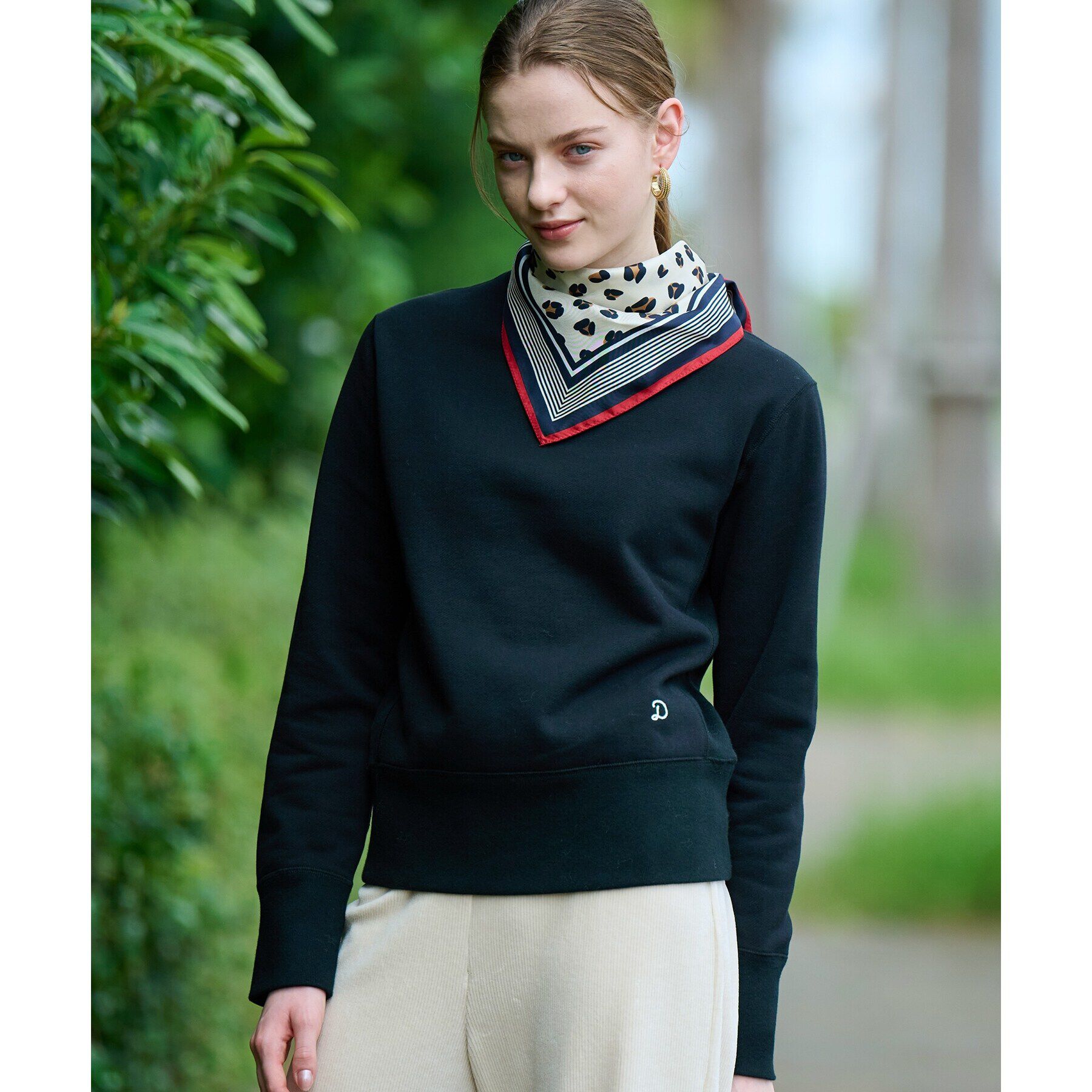 DRESSTERIOR「レオパードシルクスカーフ」|バンダナ・スカーフ|