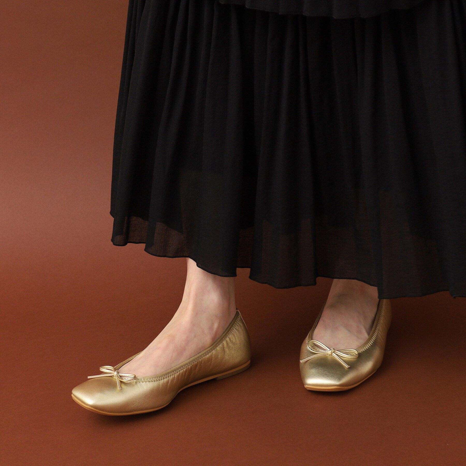 DRESSTERIOR「ソフトレザーバレエシューズ」|パンプス|