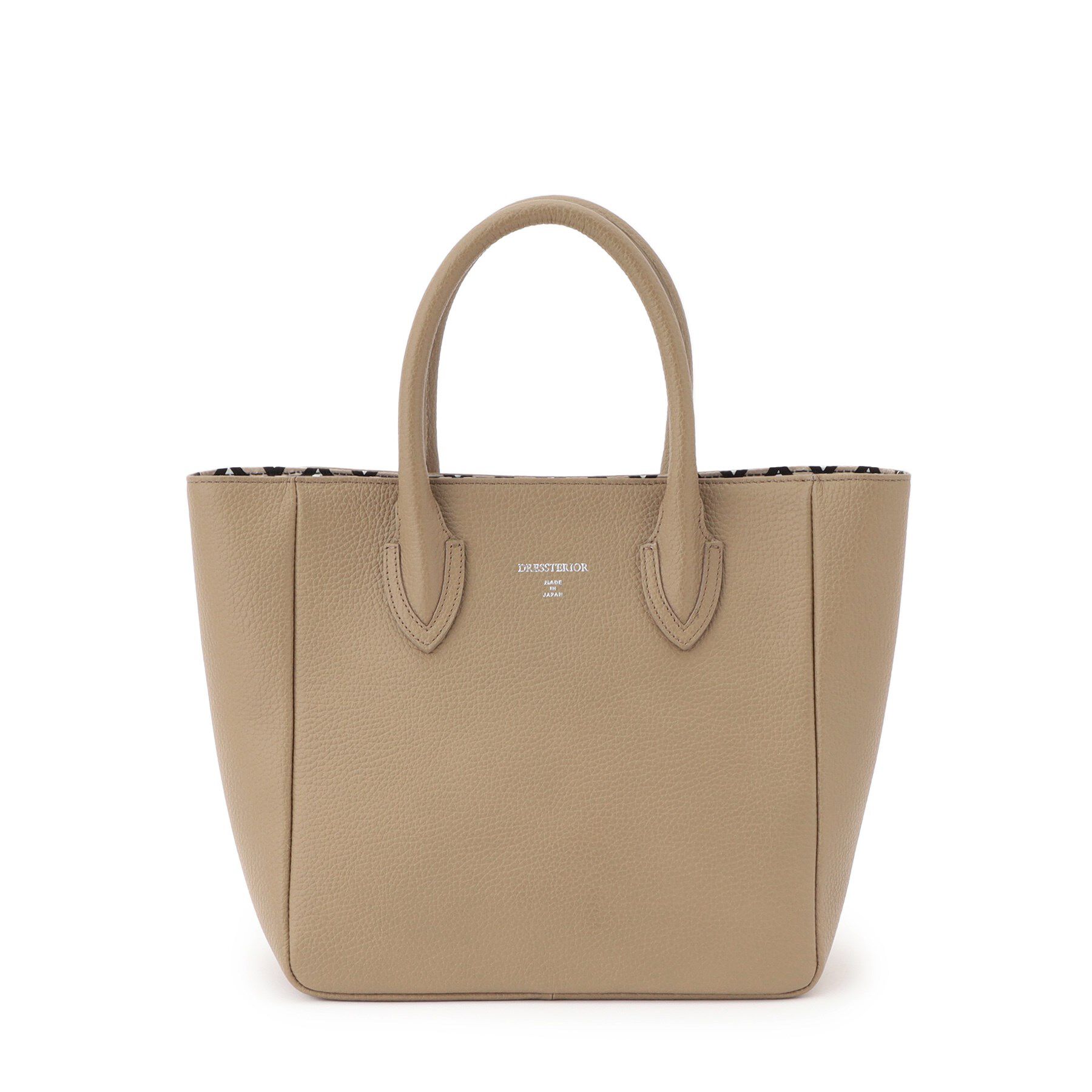 DRESSTERIOR「【大人MUSE5月号掲載】【日本製】シュリンクレザーミニトート」|トートバッグ|ベージュ(052)