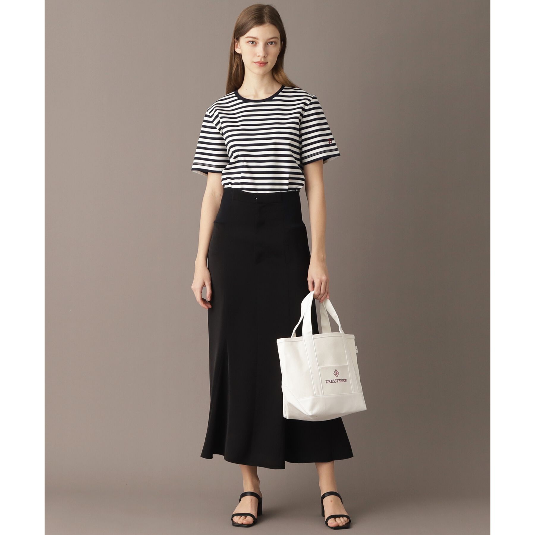 DRESSTERIOR「【接触冷感/抗菌防臭/消臭】アイスクリアコットンボーダーTシャツ」|Tシャツ・カットソー|