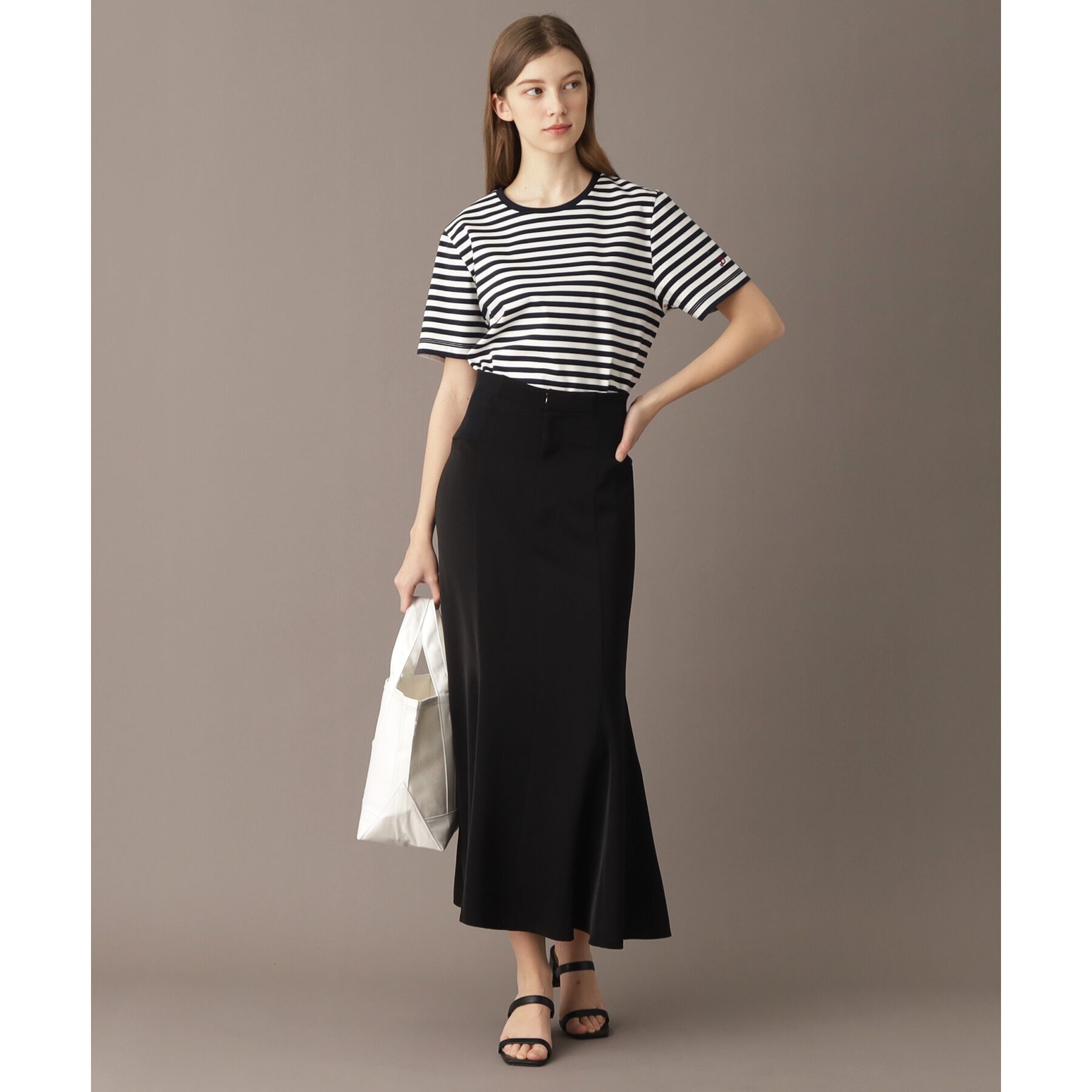 DRESSTERIOR「【接触冷感/抗菌防臭/消臭】アイスクリアコットンボーダーTシャツ」|Tシャツ・カットソー|