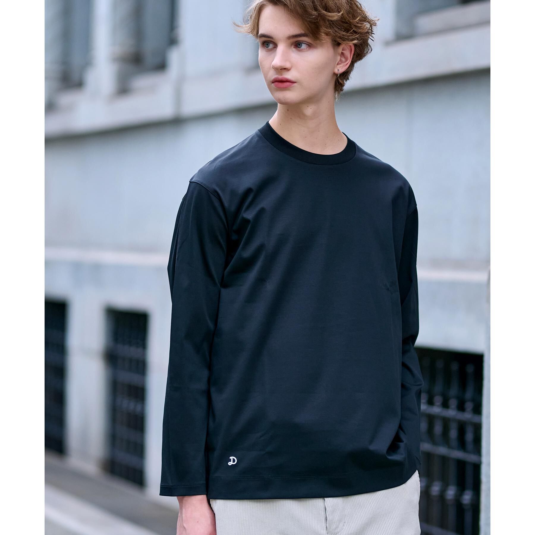 DRESSTERIOR「【接触冷感/抗菌防臭/消臭】ICE CLEAR COTTON クルーネックロンT」|Tシャツ・カットソー|