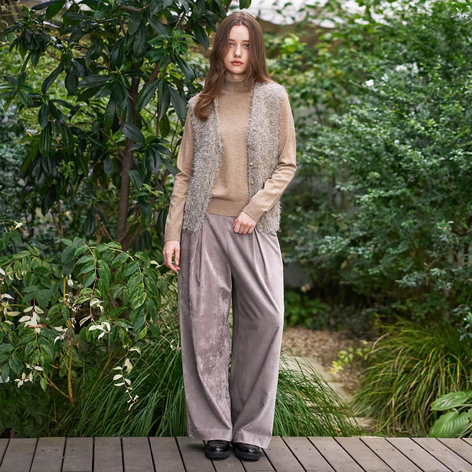 DRESSTERIOR「【洗える/前後2WAY】フェザーヤーン2WAYニットプルオーバー」|ニット・セーター|