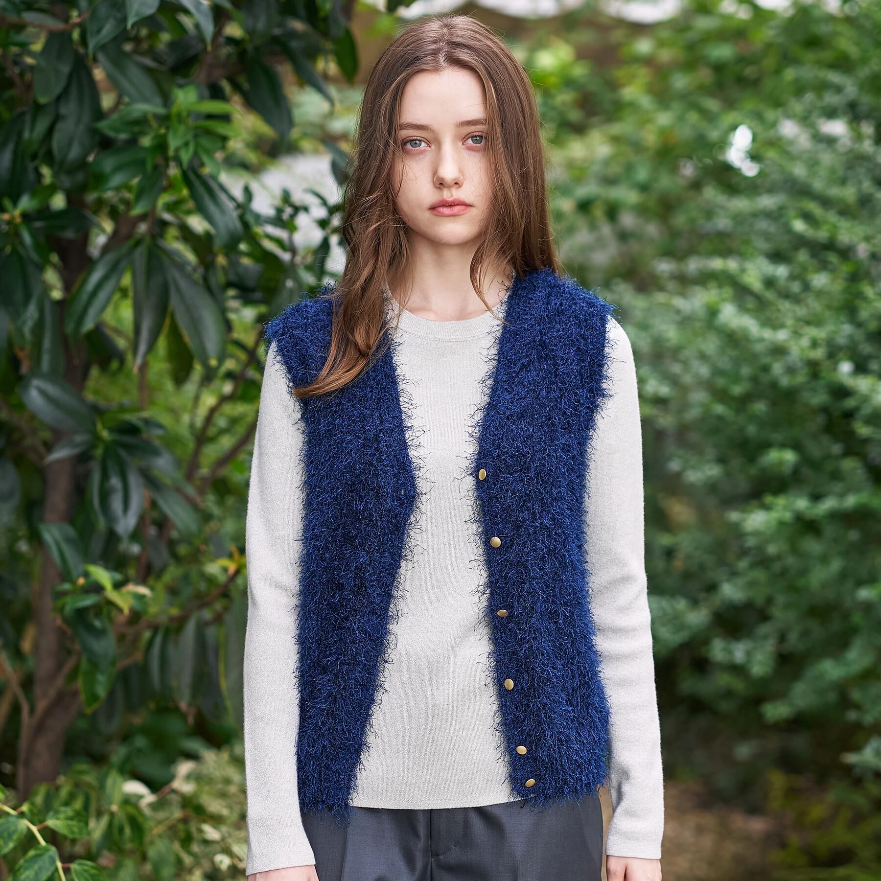 DRESSTERIOR「【洗える/前後2WAY】フェザーヤーン2WAYニットプルオーバー」|ニット・セーター|