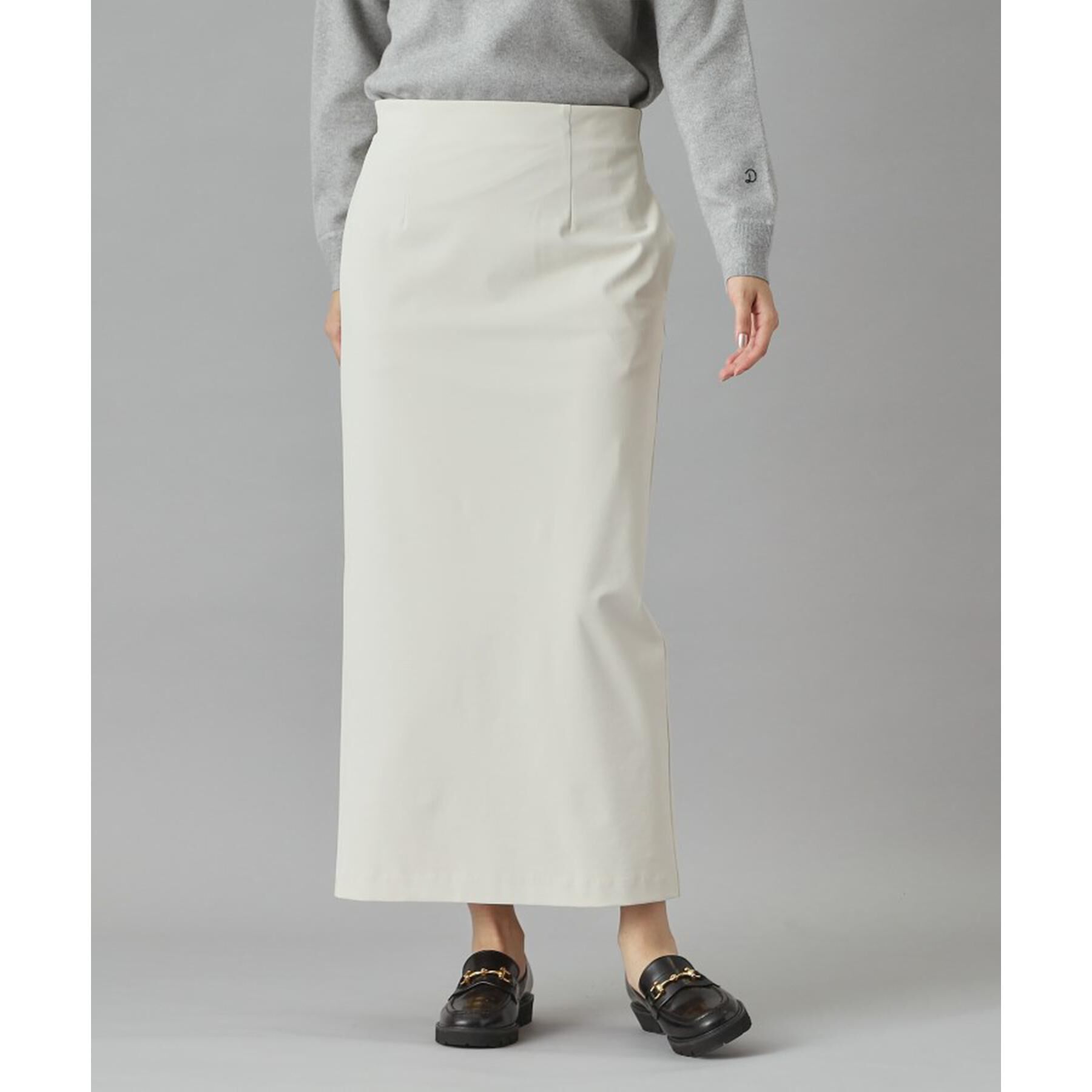 DRESSTERIOR「【洗える/ポケット付き】ストレッチナロースカート」|スカート|グレージュ(050)