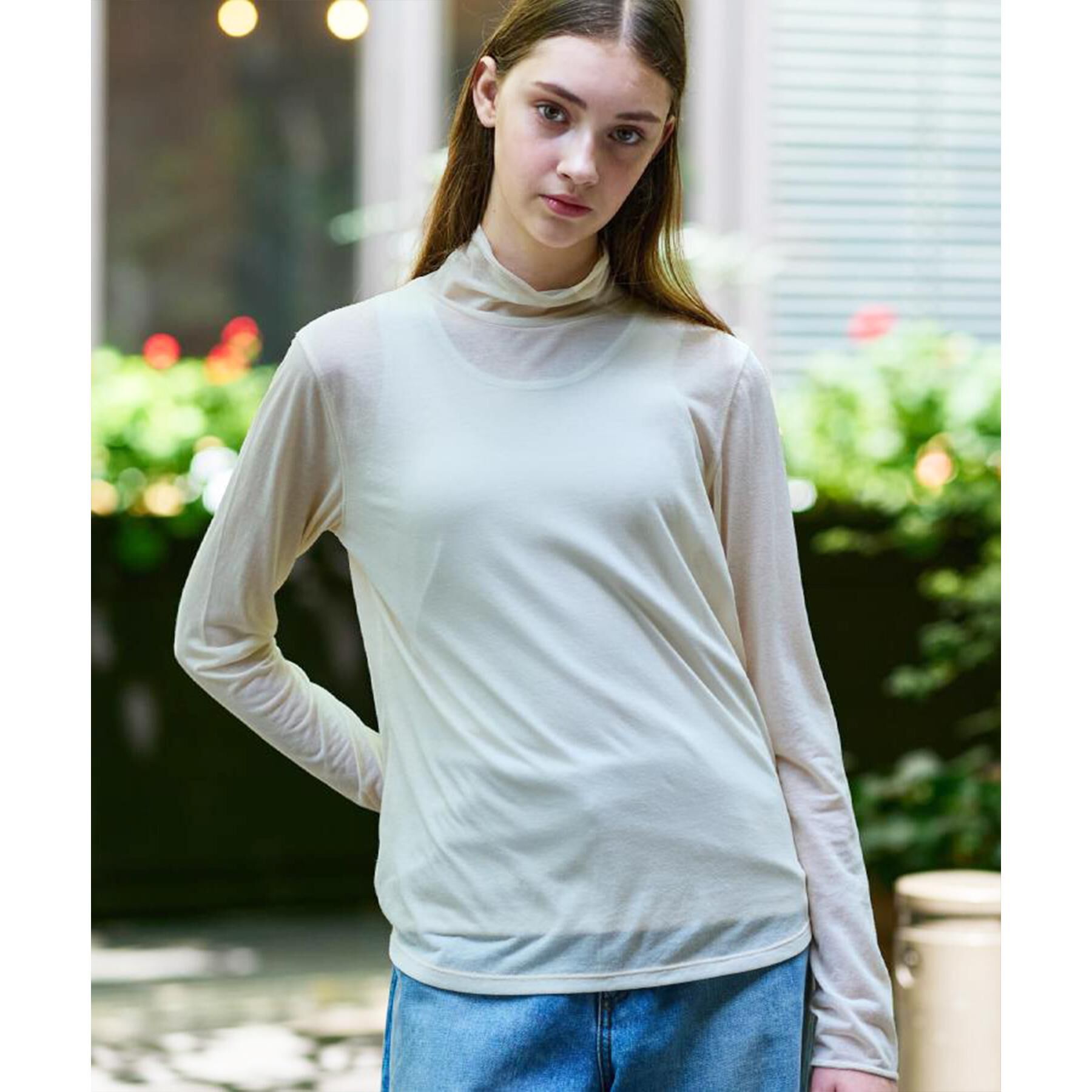 DRESSTERIOR「【シアー素材】シアータートルトップス」|Tシャツ・カットソー|