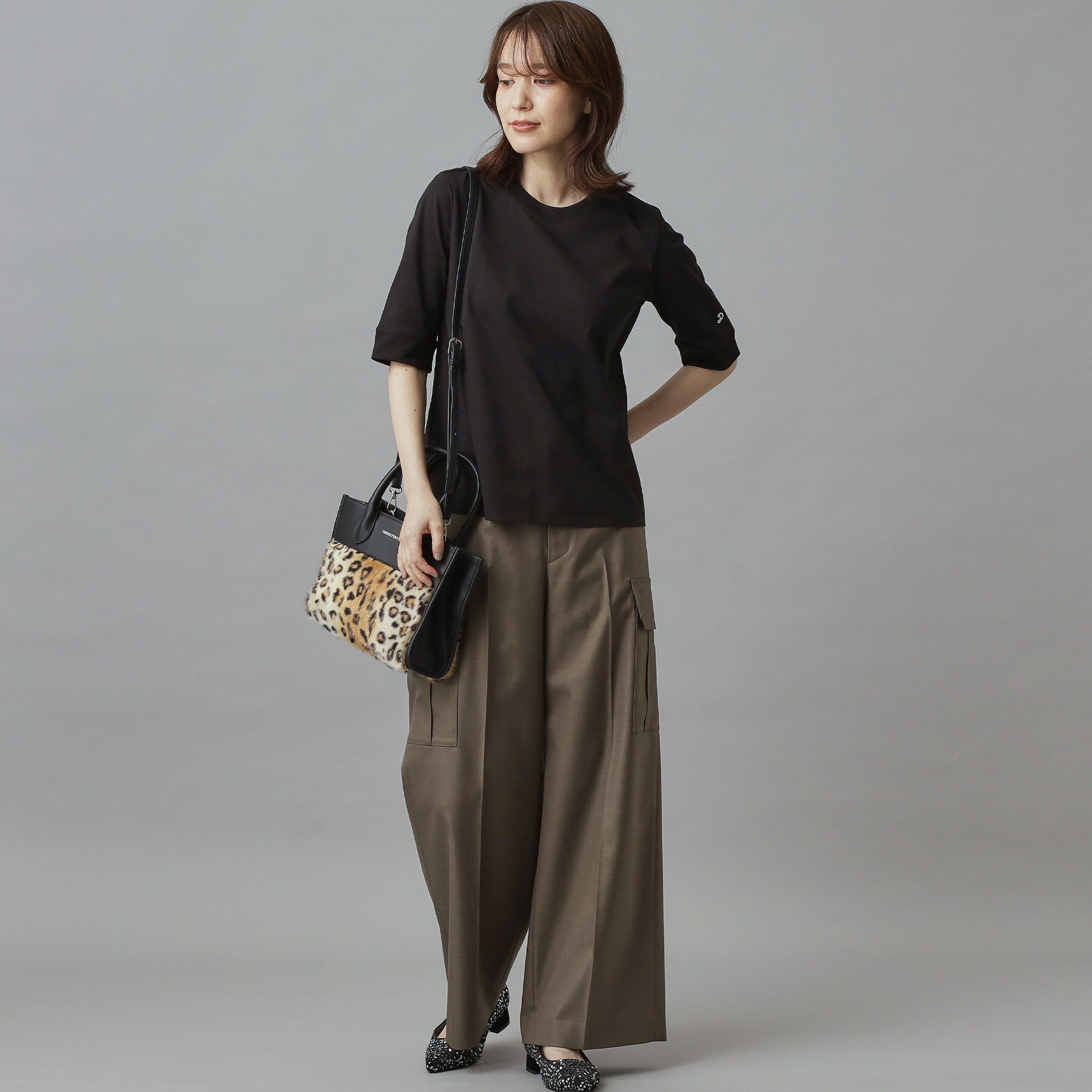 DRESSTERIOR「フェイクファーコンビリサイクルレザートートバッグ」|トートバッグ|