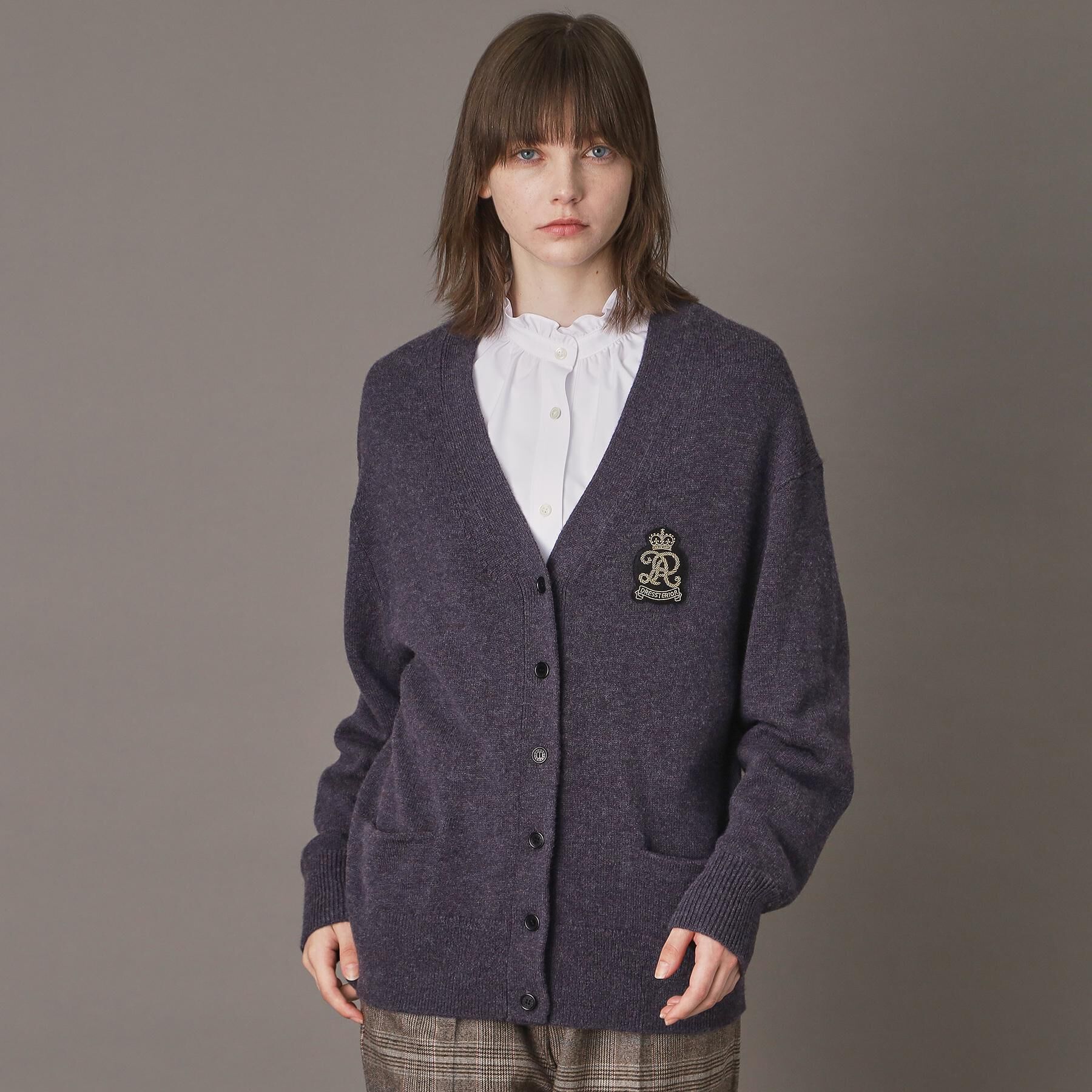 DRESSTERIOR「レタードニットカーディガン」|カーディガン|