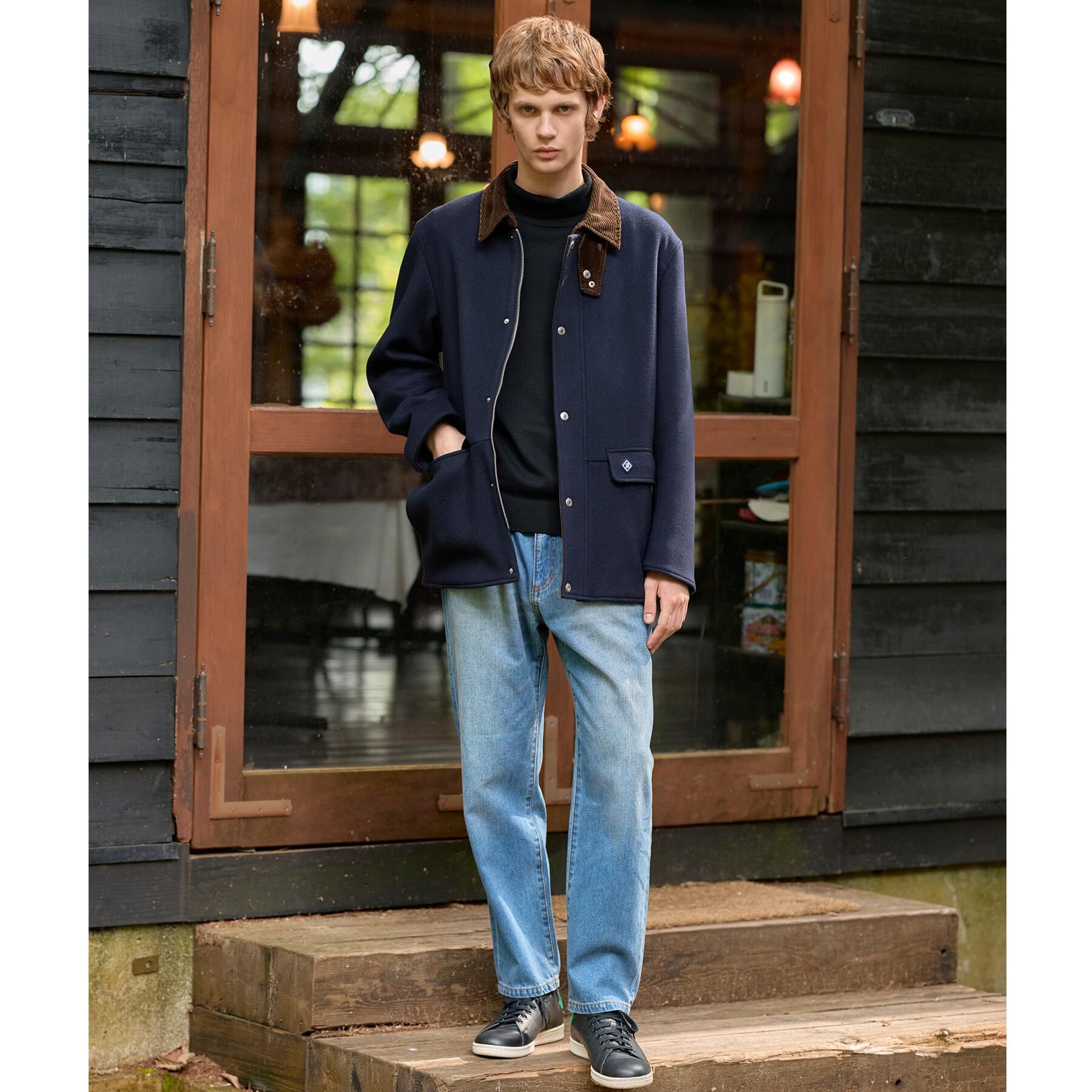 DRESSTERIOR「ウールハンティングジャケット」|ブルゾン・スタジャン|