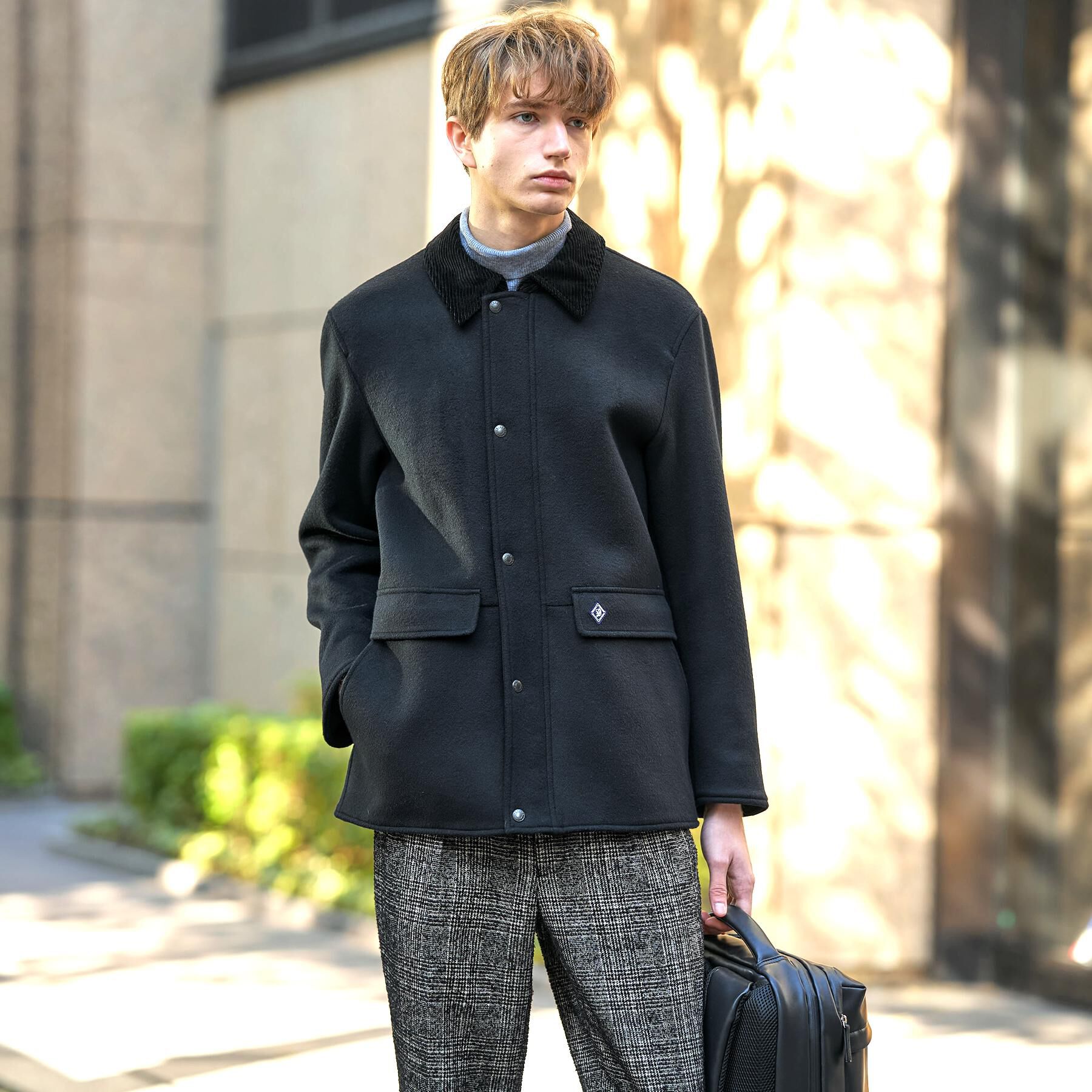 DRESSTERIOR「ウールハンティングジャケット」|ブルゾン・スタジャン|