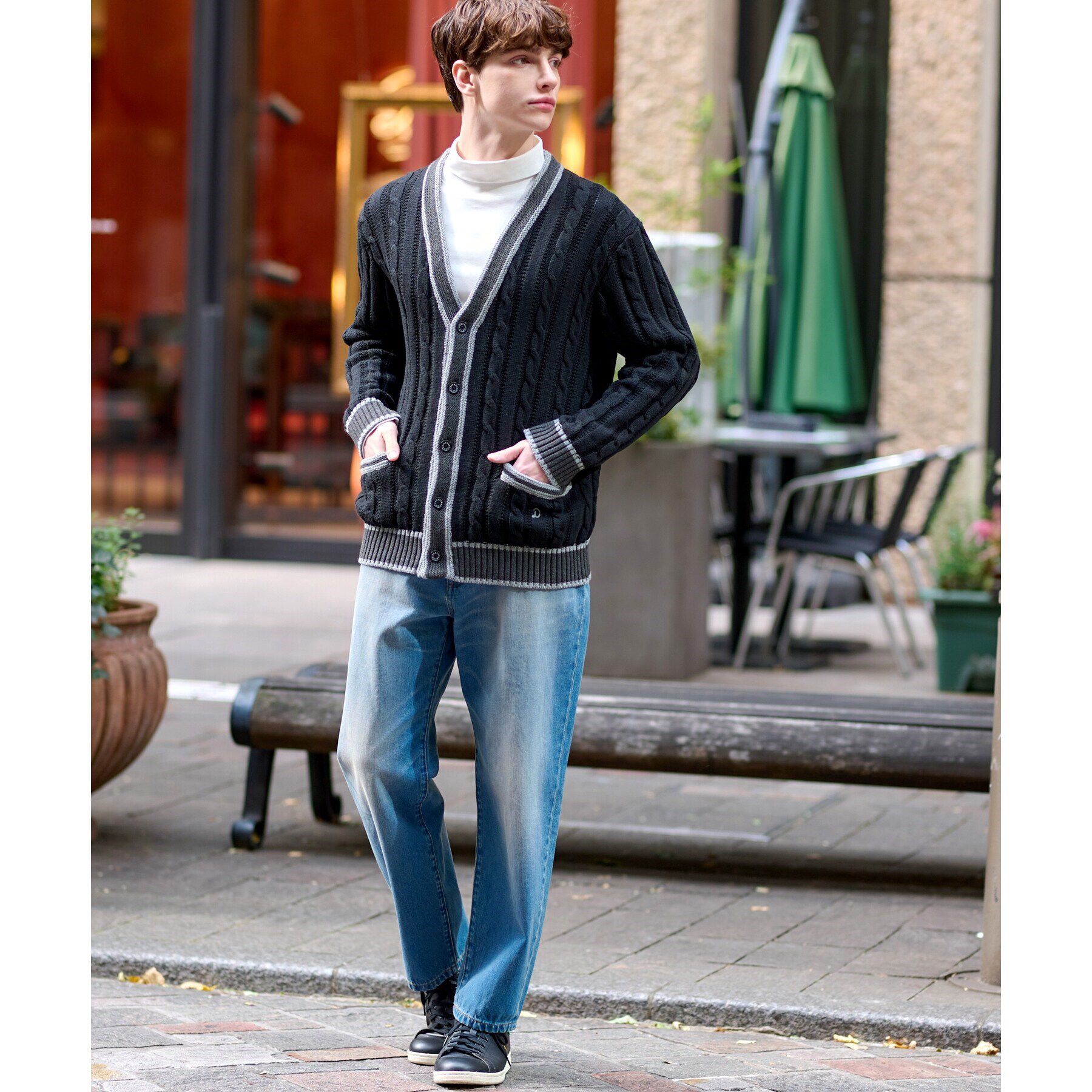 DRESSTERIOR「【Safari5月号掲載】10．6oz コンフォートワイドデニムパンツ」|デニム|