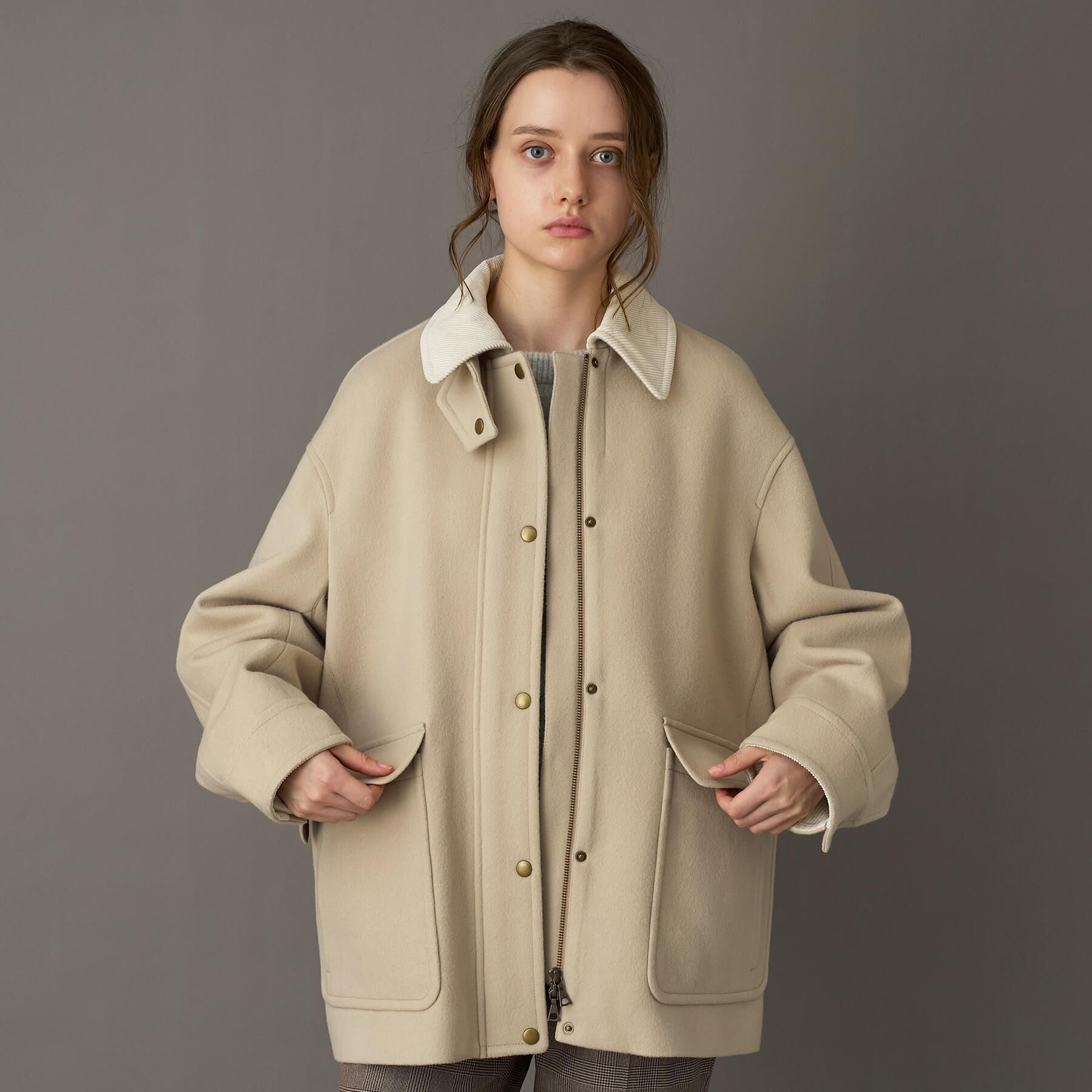 DRESSTERIOR「ウールハンティングブルゾン」|ブルゾン・スタジャン|