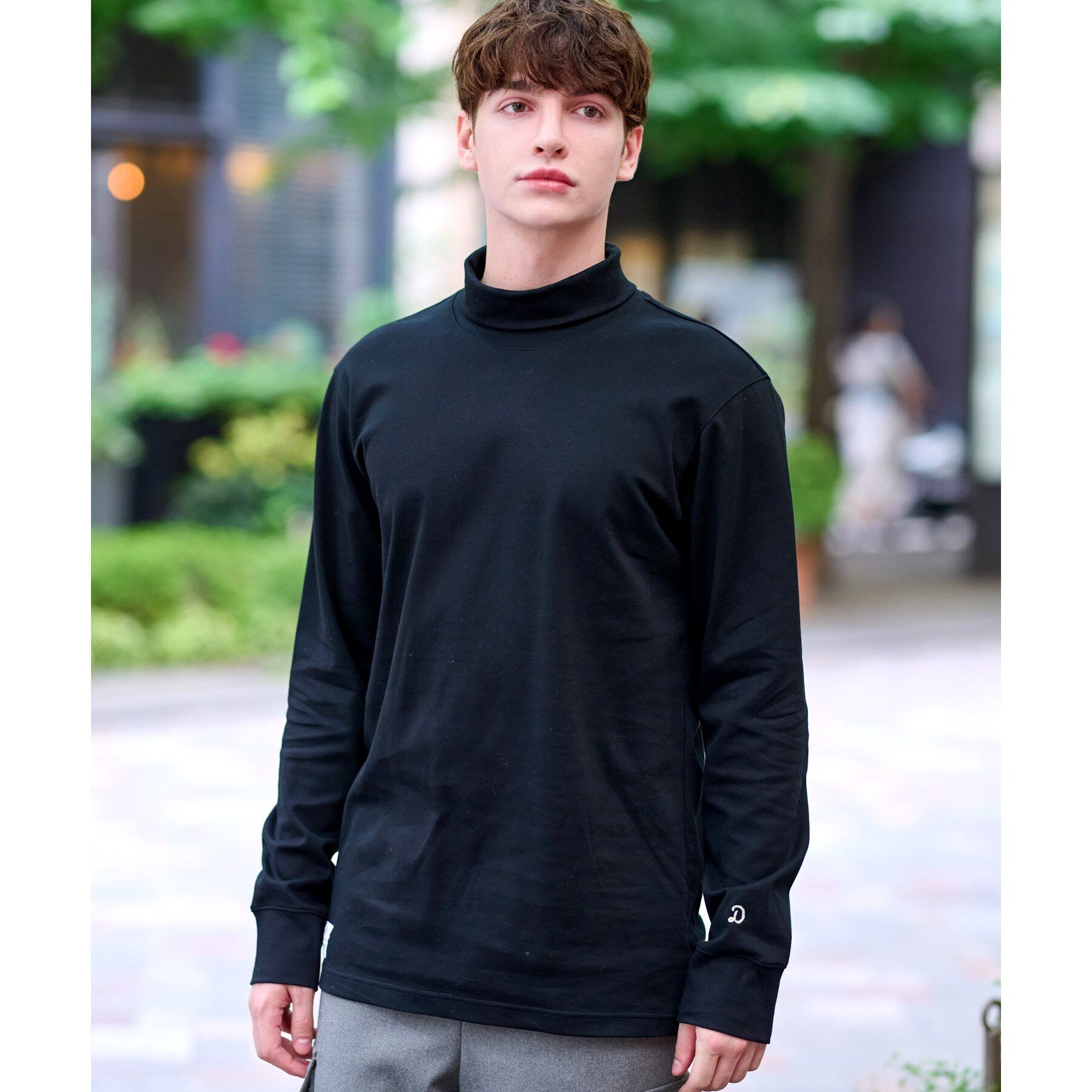 DRESSTERIOR「ハイグレード オフタートルカットソー」|Tシャツ・カットソー|ブラック(019)