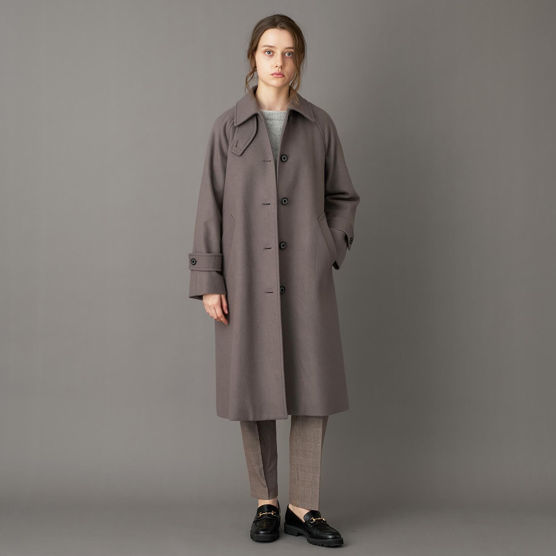 DRESSTERIOR「Super110sウールステンカラーコート」|ステンカラーコート|