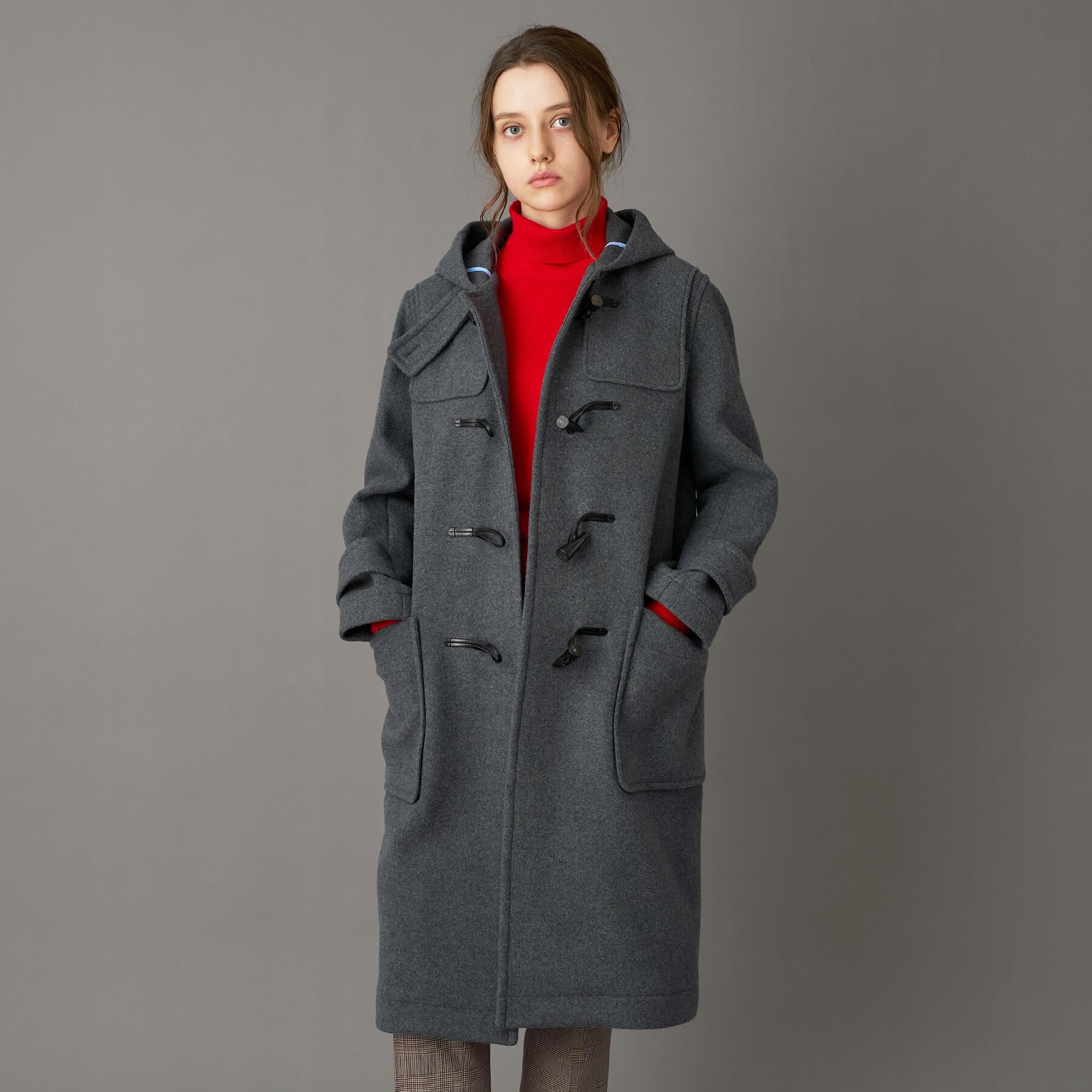 DRESSTERIOR「Superfineリサイクルメルトンダッフルコート」|ダッフルコート|