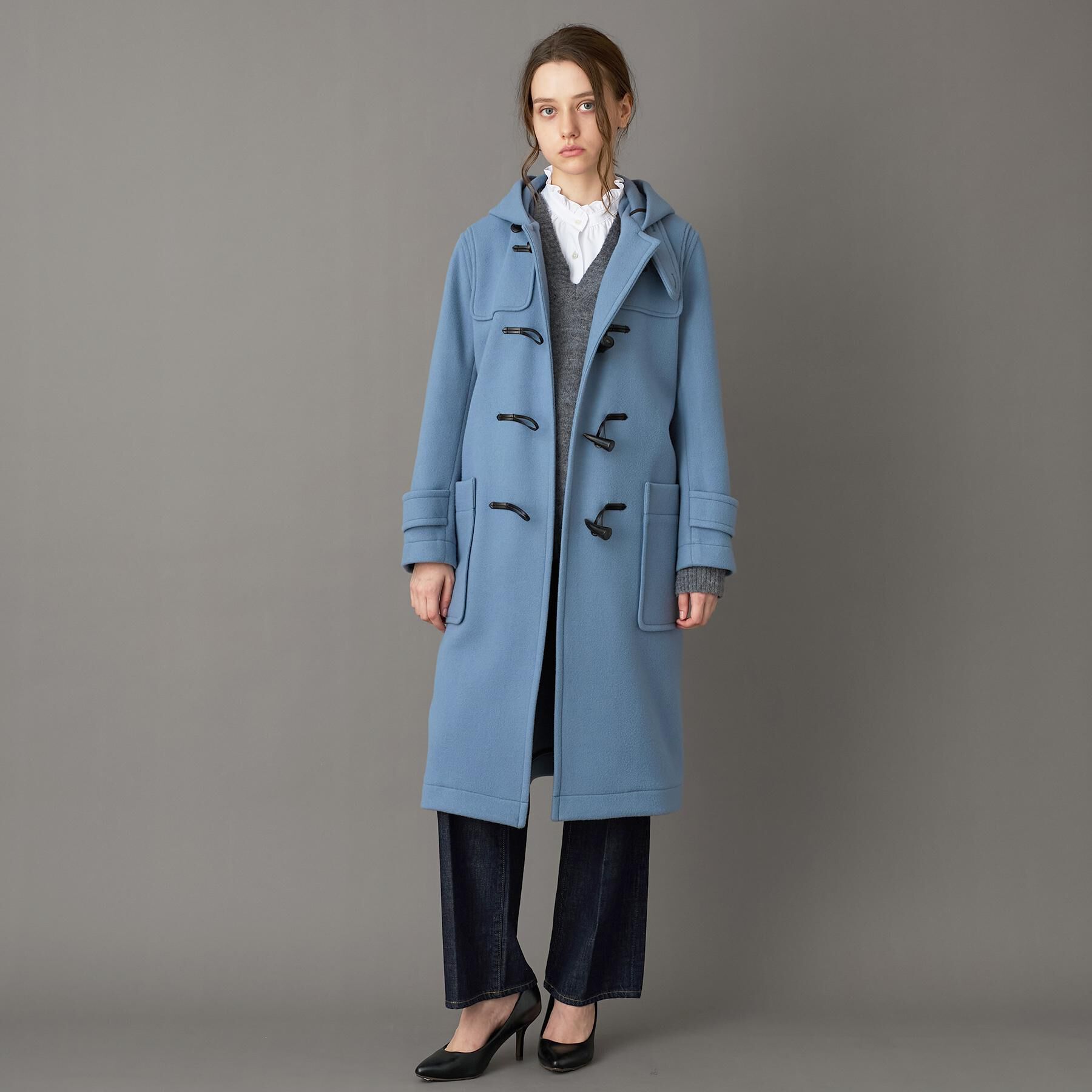 DRESSTERIOR「Superfineリサイクルメルトンダッフルコート」|ダッフルコート|