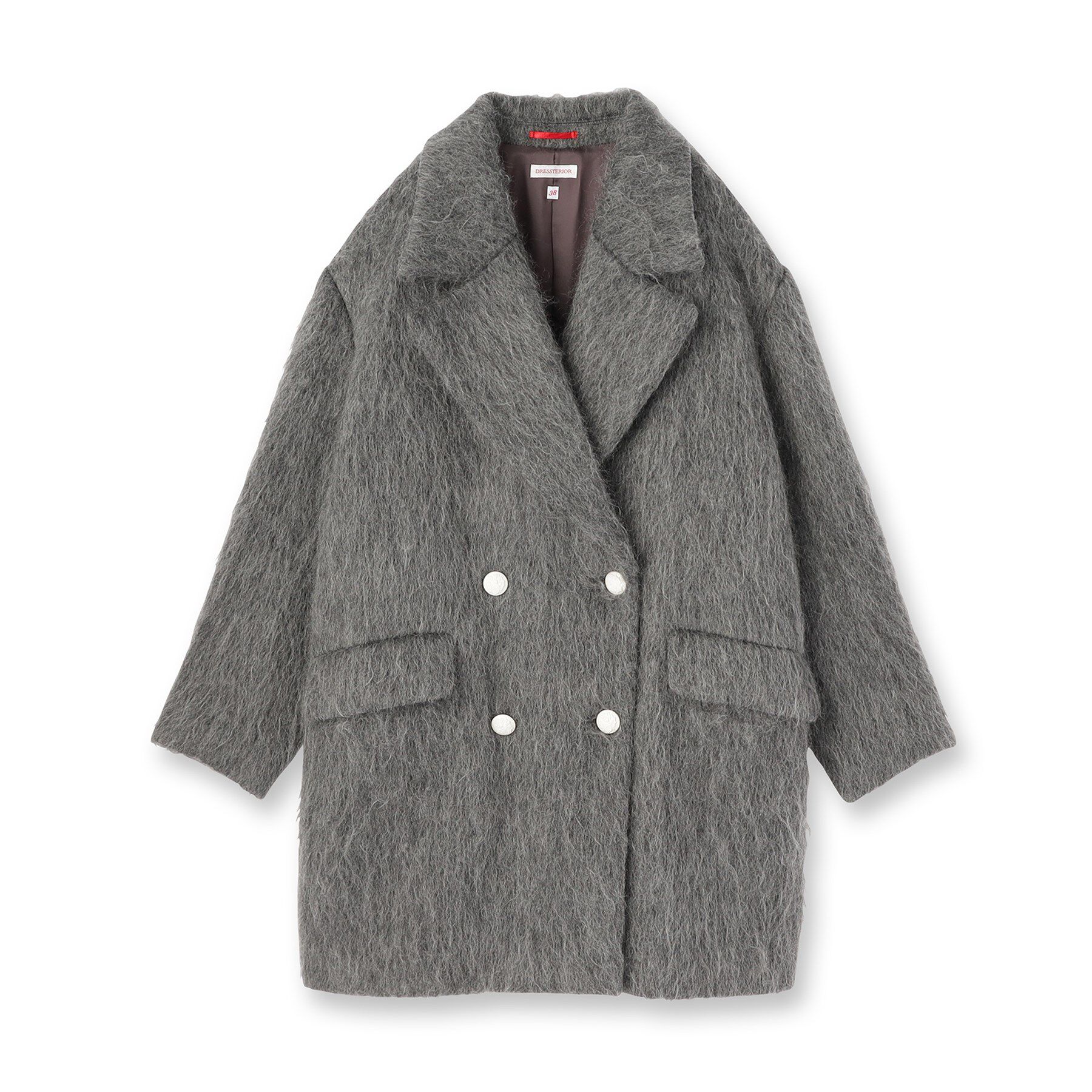 DRESSTERIOR「モヘヤ混シャギーチェスターコート」|チェスターコート|
