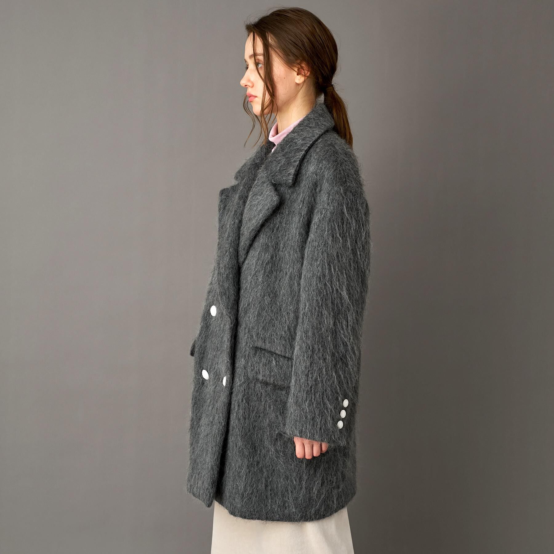 DRESSTERIOR「モヘヤ混シャギーチェスターコート」|チェスターコート|