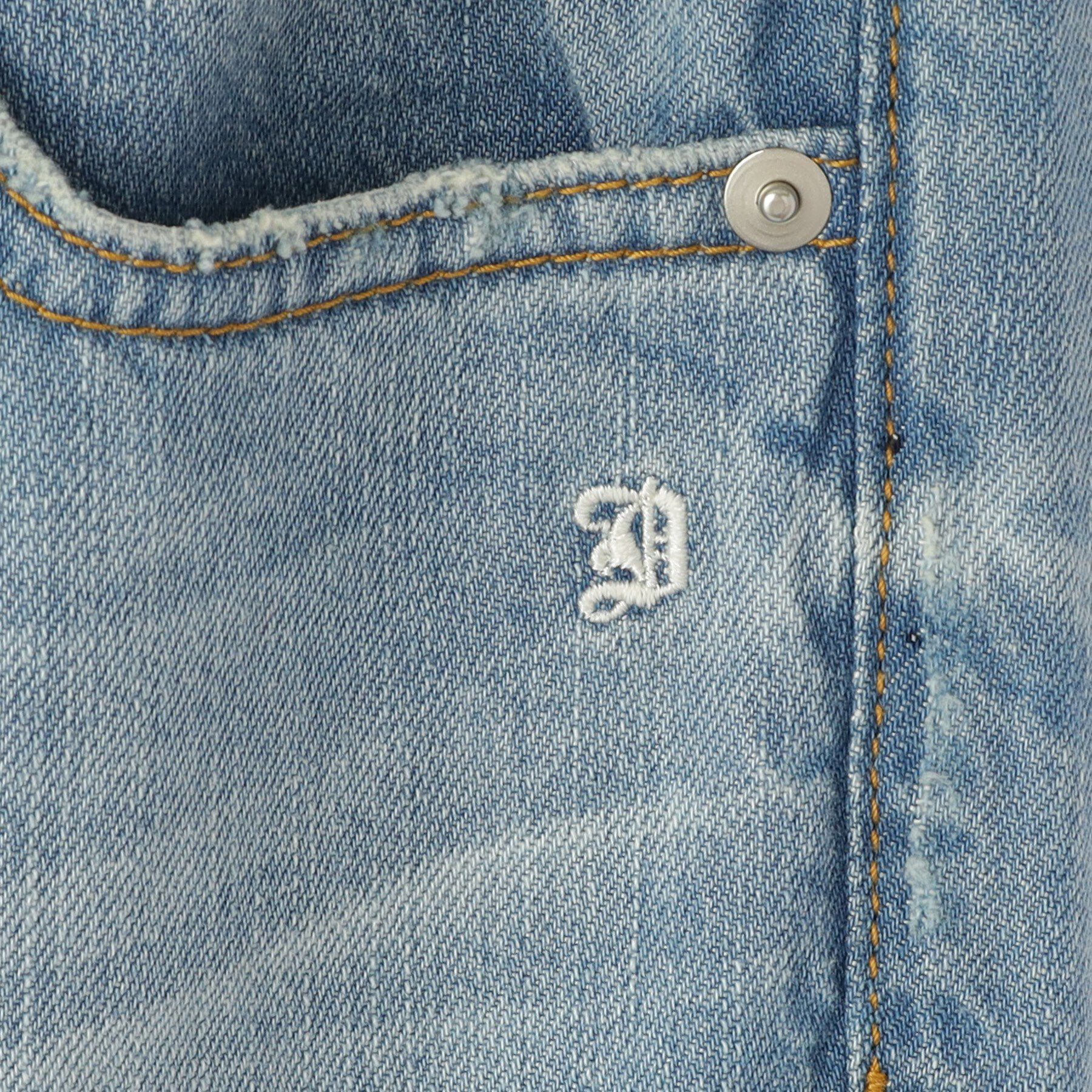 DRESSTERIOR「センタープレスストレートデニム」|デニム|