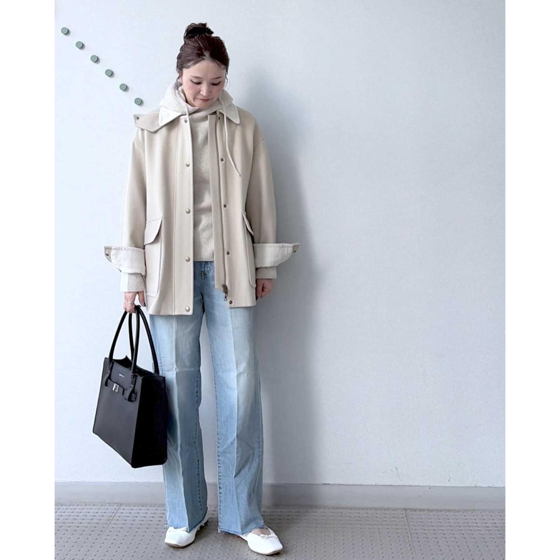 DRESSTERIOR「センタープレスストレートデニム」|デニム|