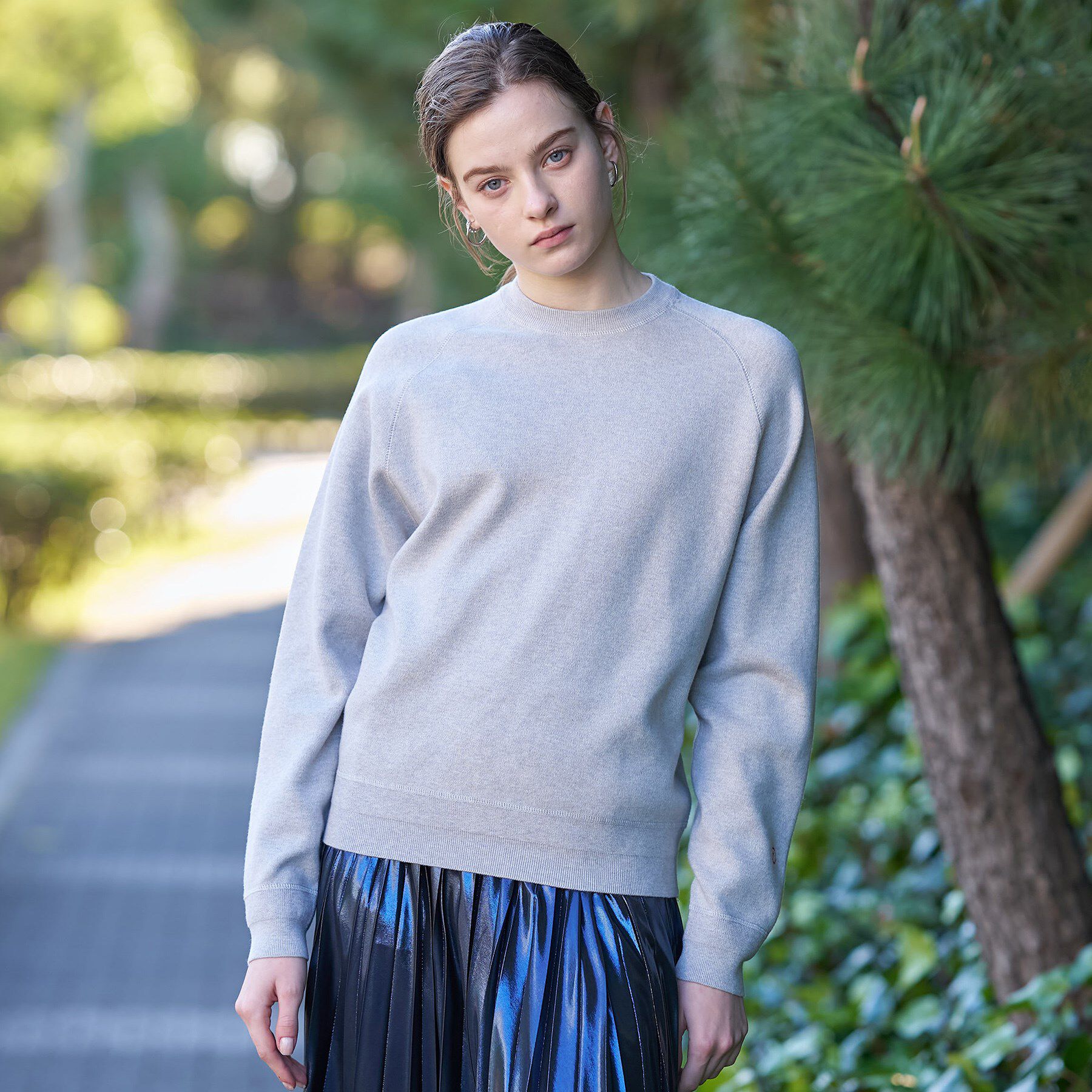 DRESSTERIOR「ウォッシャブルコットンカシミヤプルオーバーニット」|ニット・セーター|