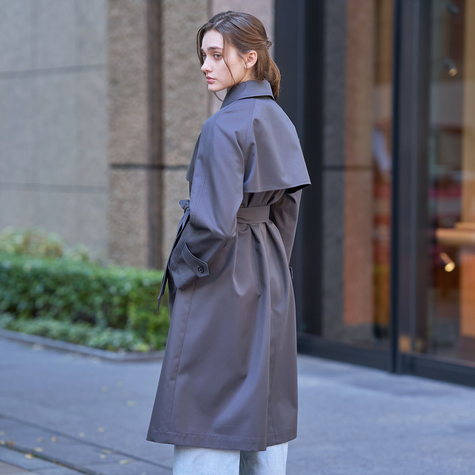 DRESSTERIOR「【ウォッシャブル/美シルエット】ライトトレンチコート」|トレンチコート|