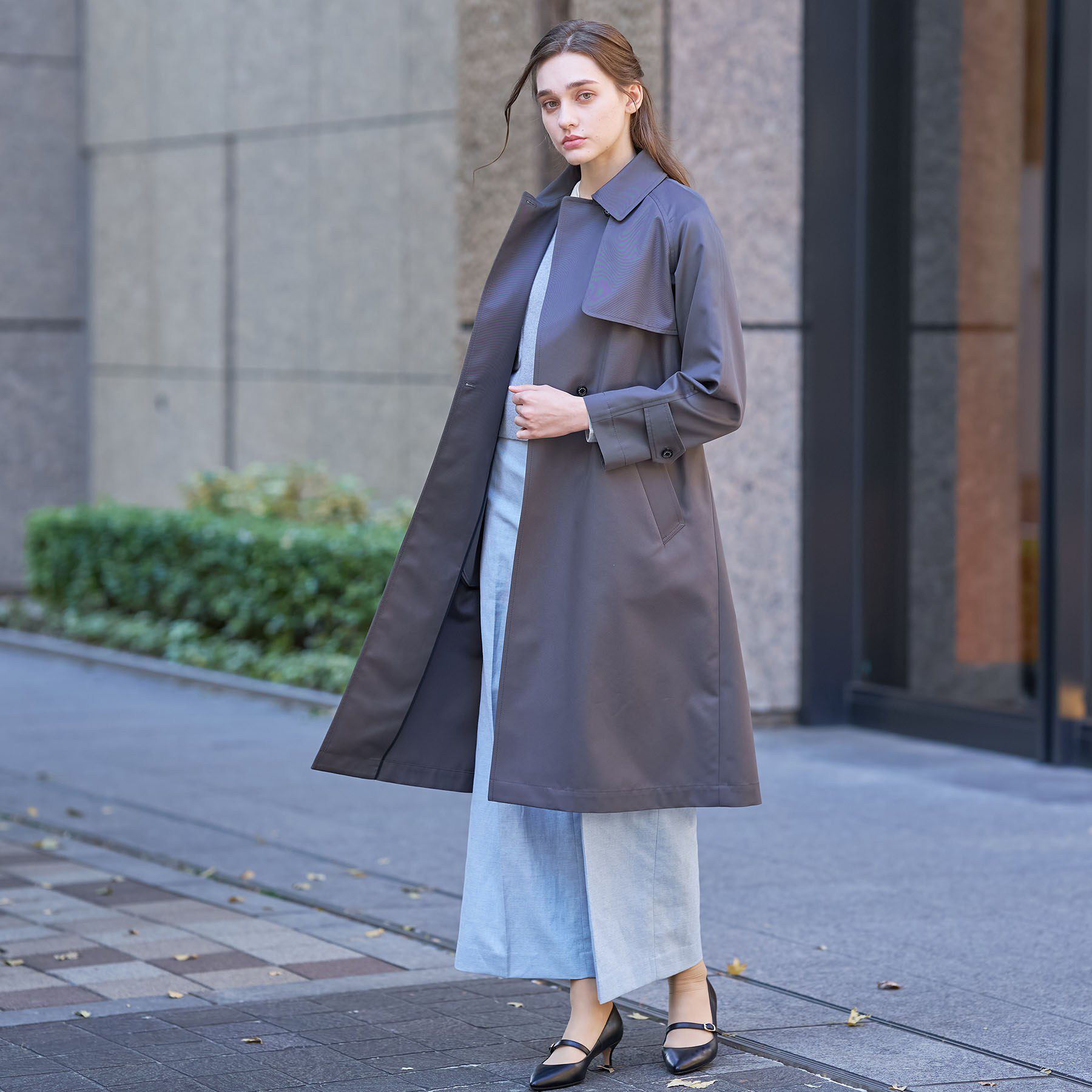 DRESSTERIOR「【ウォッシャブル/美シルエット】ライトトレンチコート」|トレンチコート|