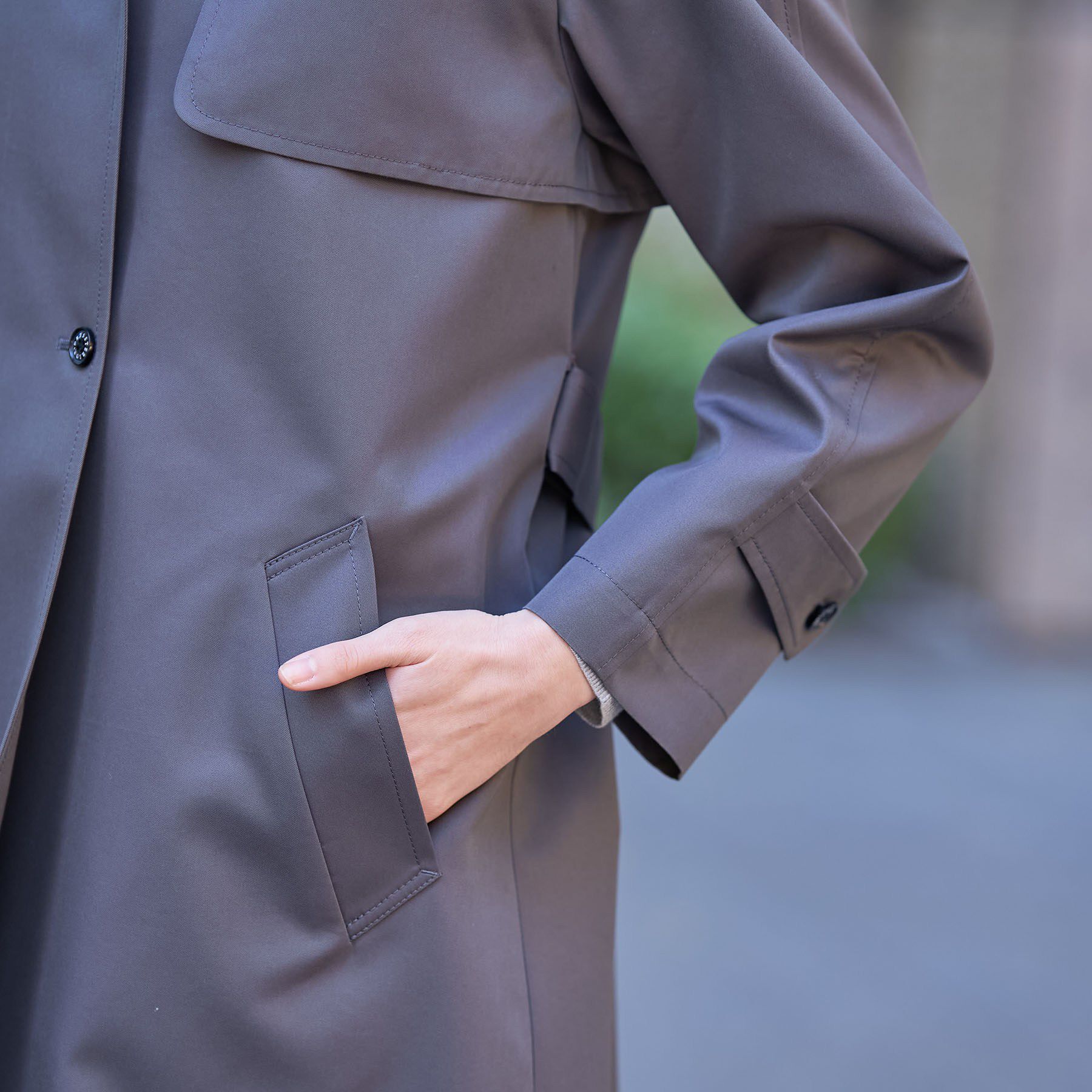 DRESSTERIOR「【ウォッシャブル/美シルエット】ライトトレンチコート」|トレンチコート|