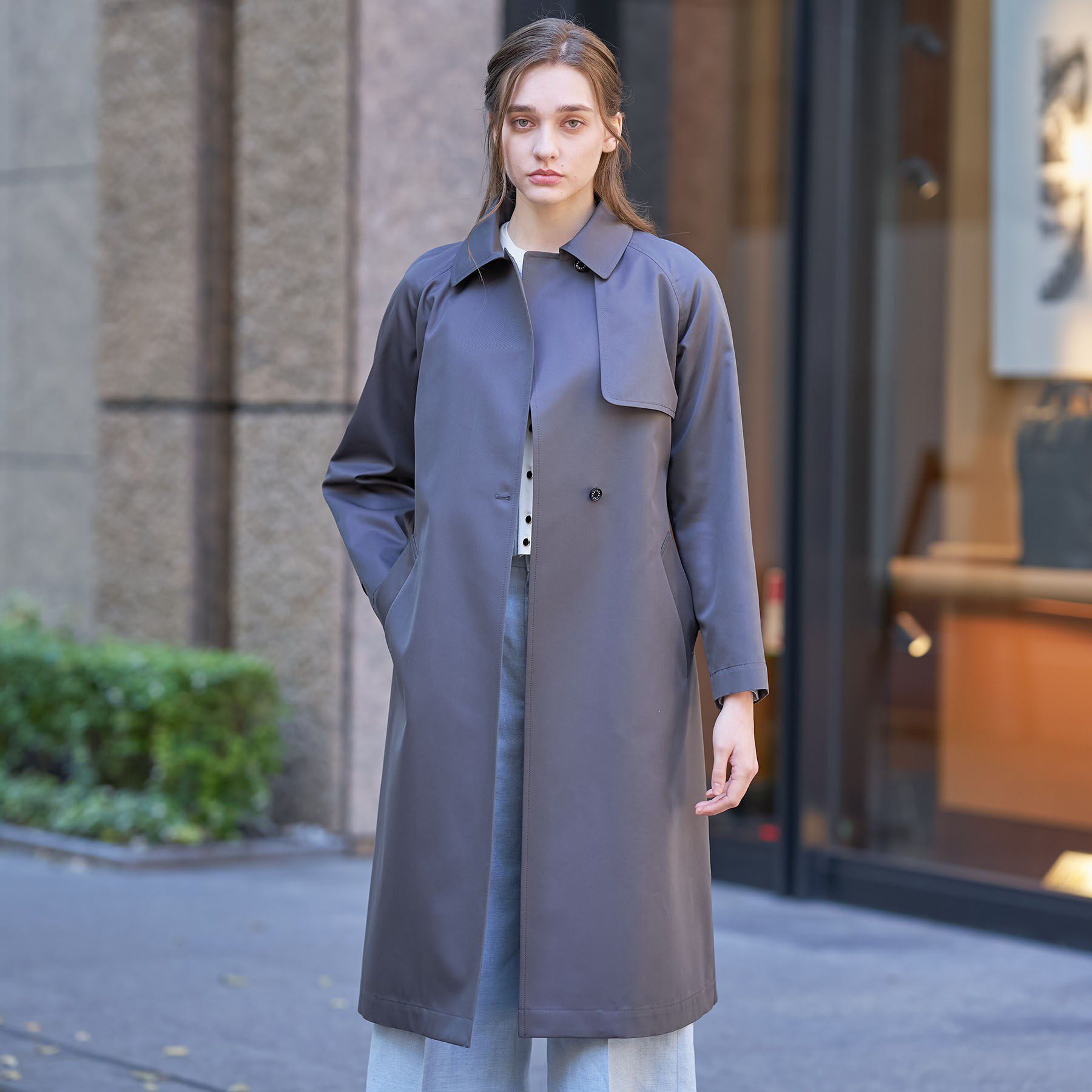 DRESSTERIOR「【ウォッシャブル/美シルエット】ライトトレンチコート」|トレンチコート|