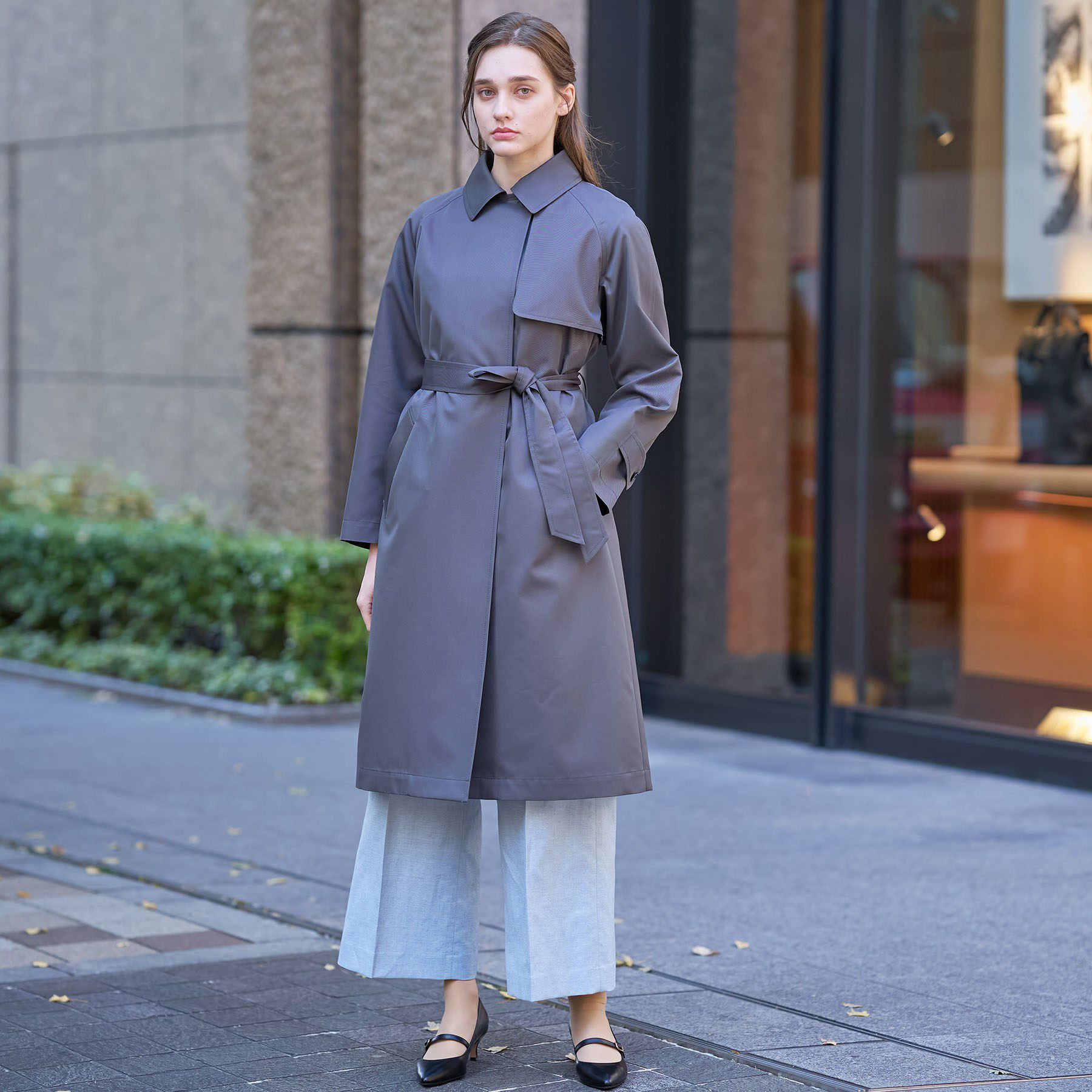 DRESSTERIOR「【ウォッシャブル/美シルエット】ライトトレンチコート」|トレンチコート|