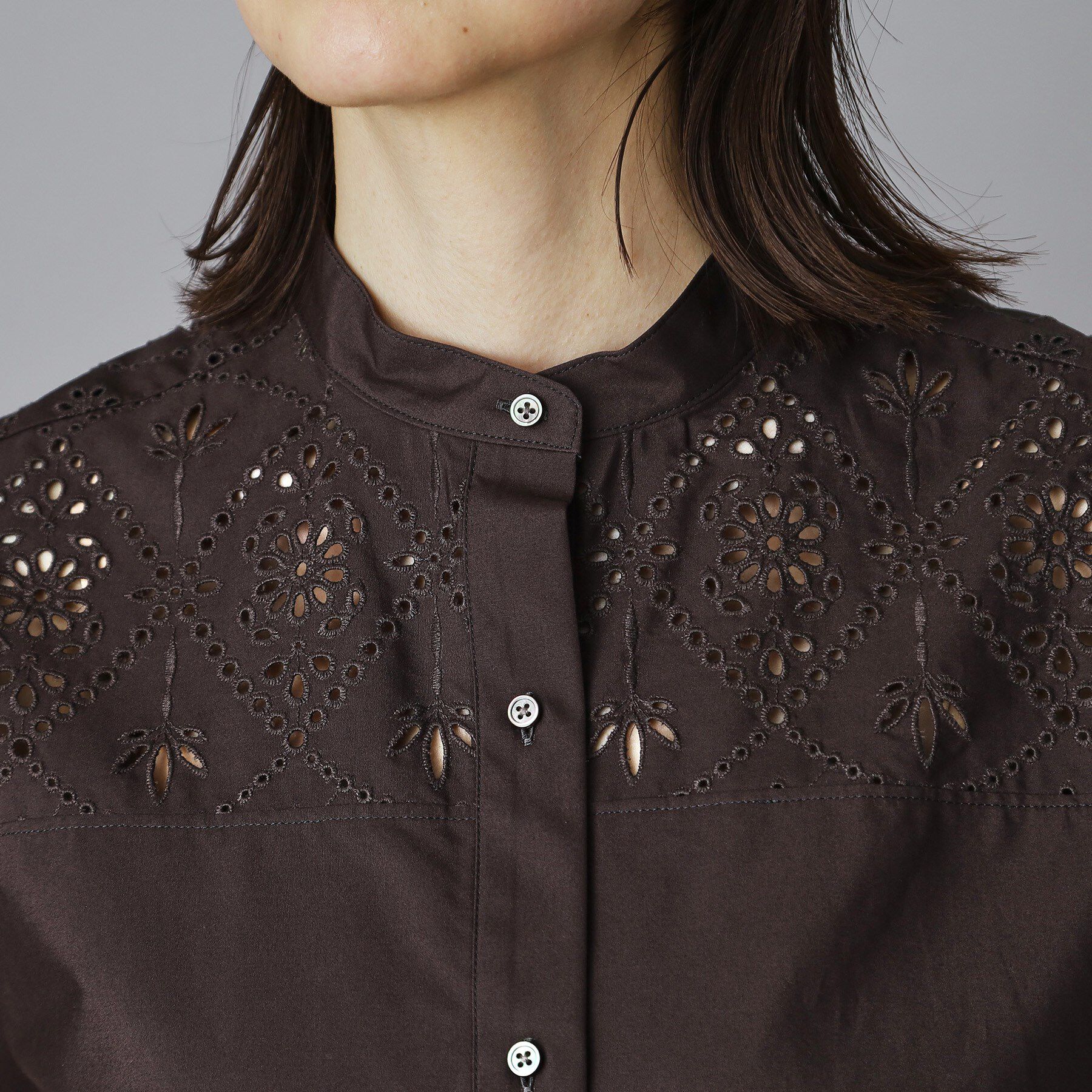 DRESSTERIOR「TICCA（ティッカ）レースフレンチシャツ」|シャツ・ブラウス|