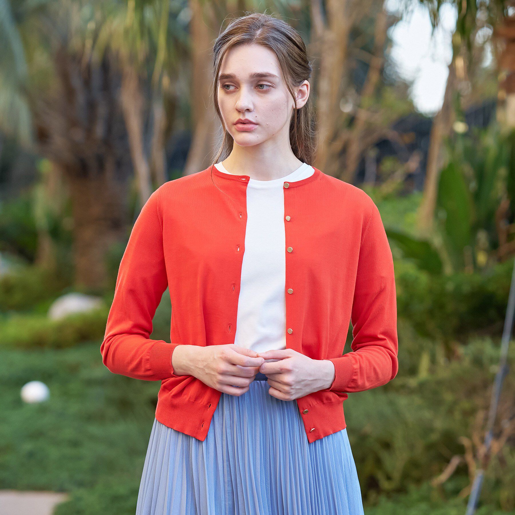 DRESSTERIOR「【ウォッシャブル】コットンシルク カーディガン」|カーディガン|