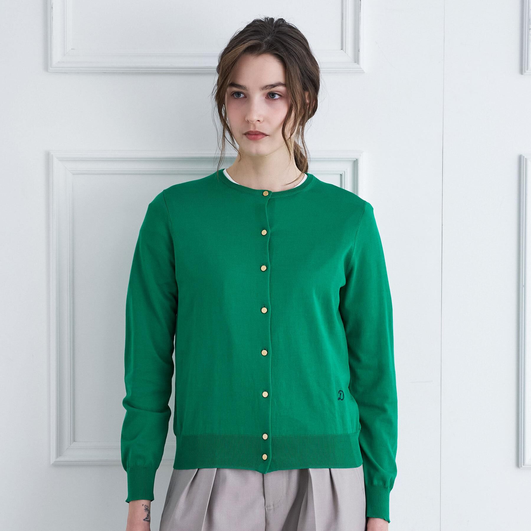 DRESSTERIOR「【ウォッシャブル】コットンシルク カーディガン」|カーディガン|