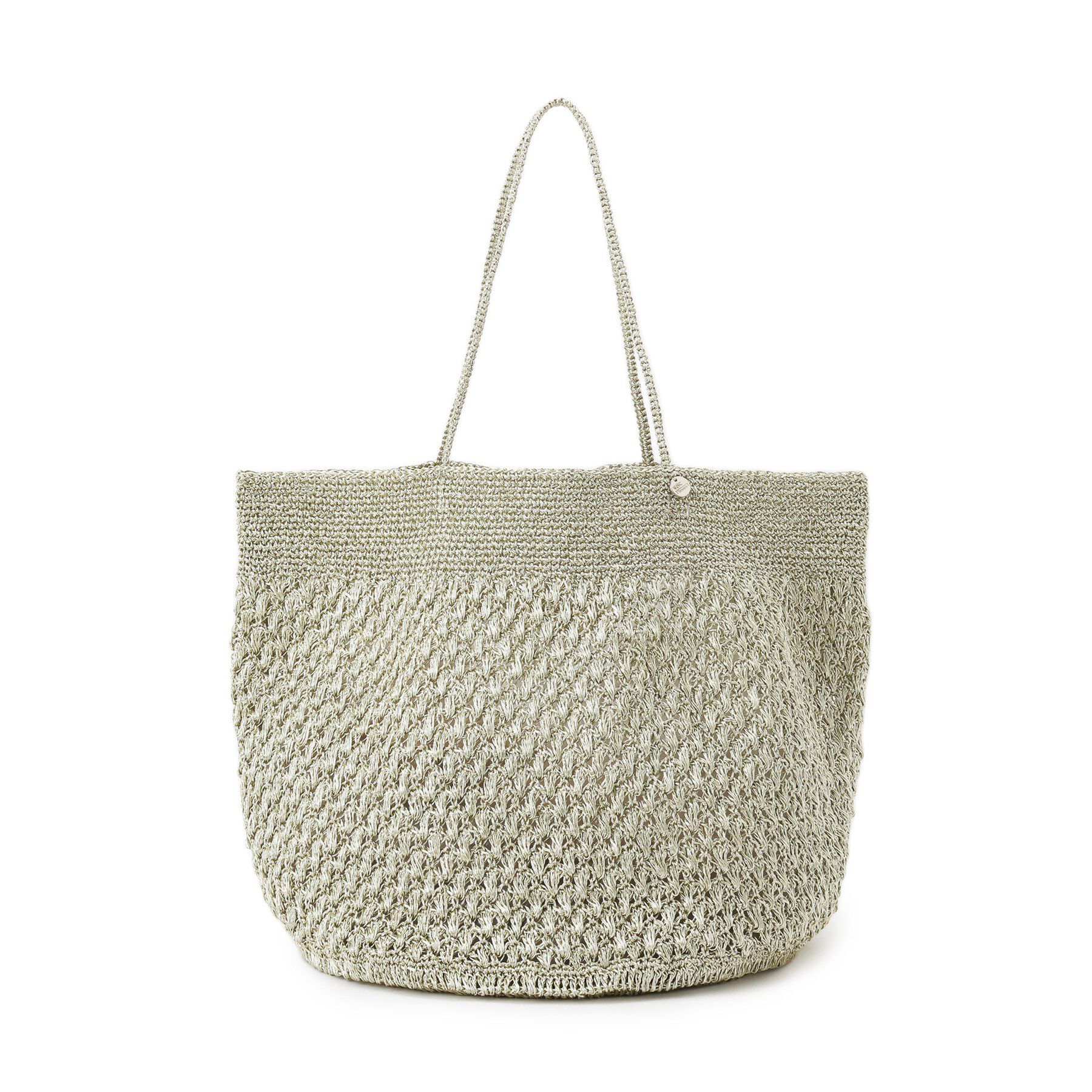 DRESSTERIOR「ne Quittez pas（ヌキテパ）METALLIC MACRAME BIG BAG」|トートバッグ|