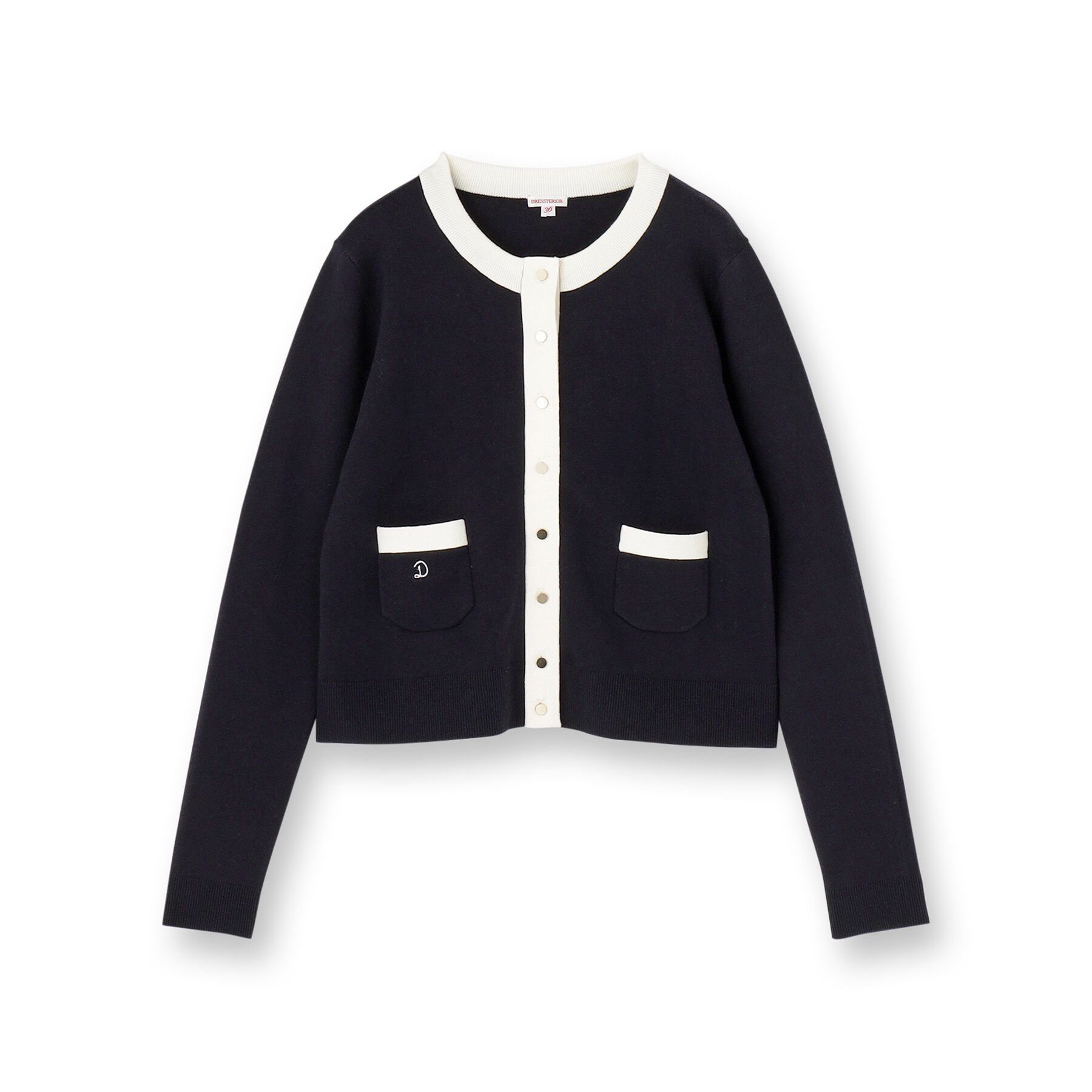 DRESSTERIOR「ウォッシャブル コットンカシミヤ コンビカーデ」|カーディガン|