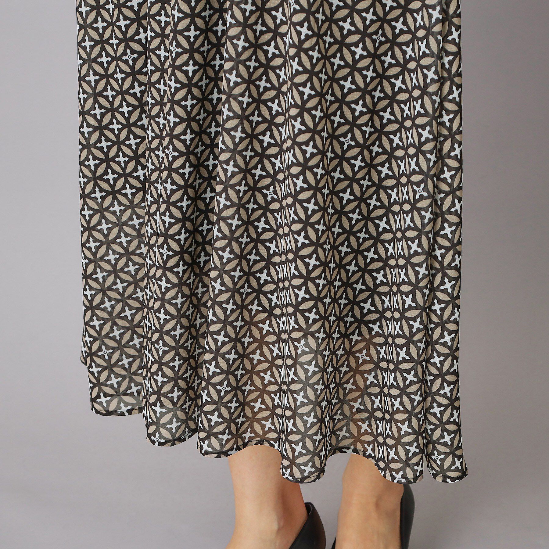 DRESSTERIOR「【大人MUSE5月号掲載/ウォッシャブル】オーバーラップサークル シアードレス」|ワンピース|