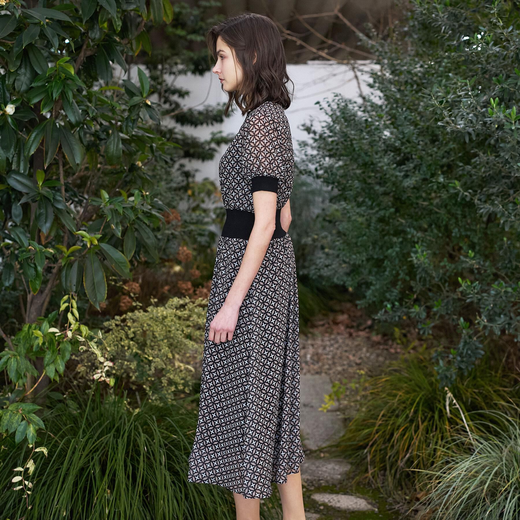 DRESSTERIOR「【大人MUSE5月号掲載/ウォッシャブル】オーバーラップサークル シアードレス」|ワンピース|