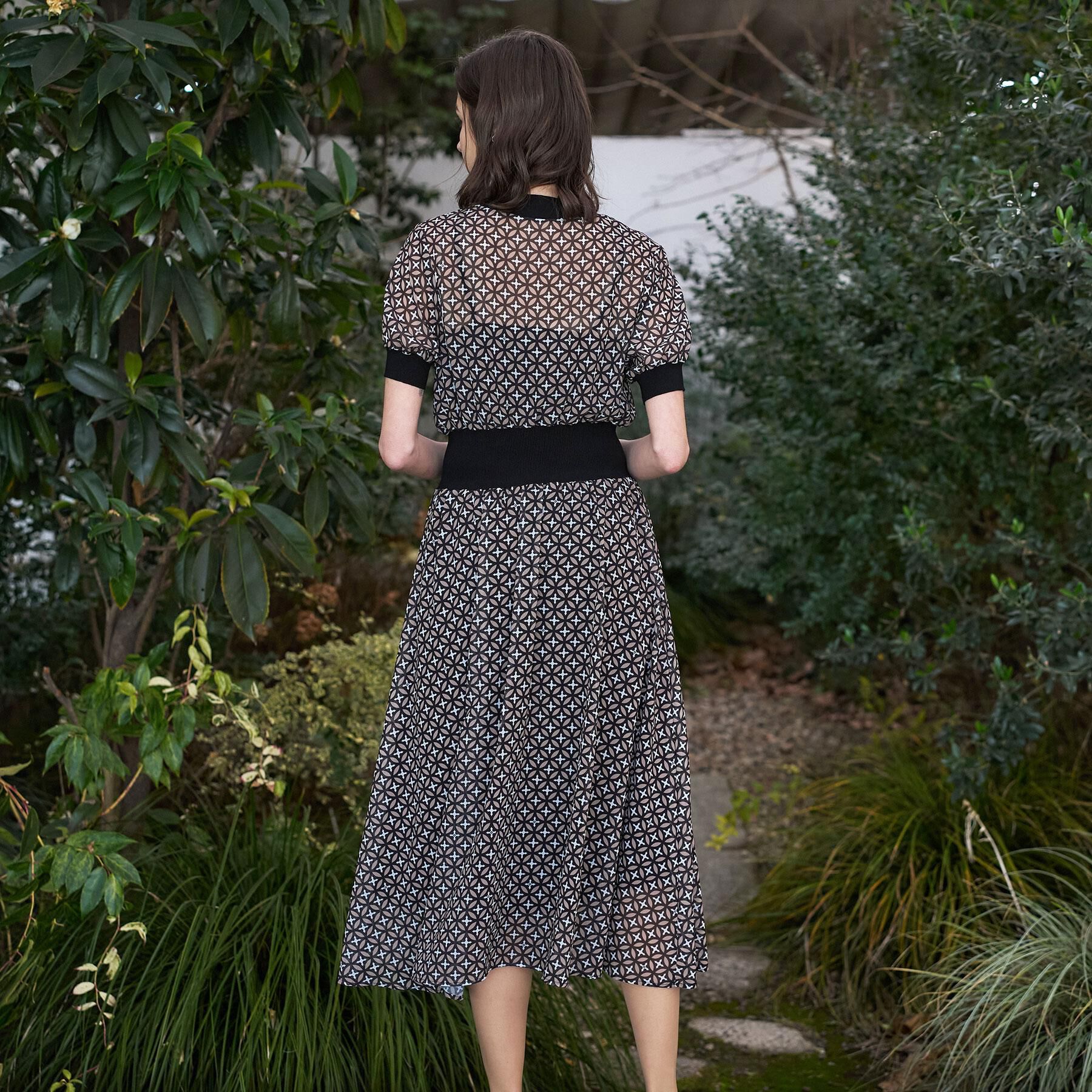 DRESSTERIOR「【大人MUSE5月号掲載/ウォッシャブル】オーバーラップサークル シアードレス」|ワンピース|