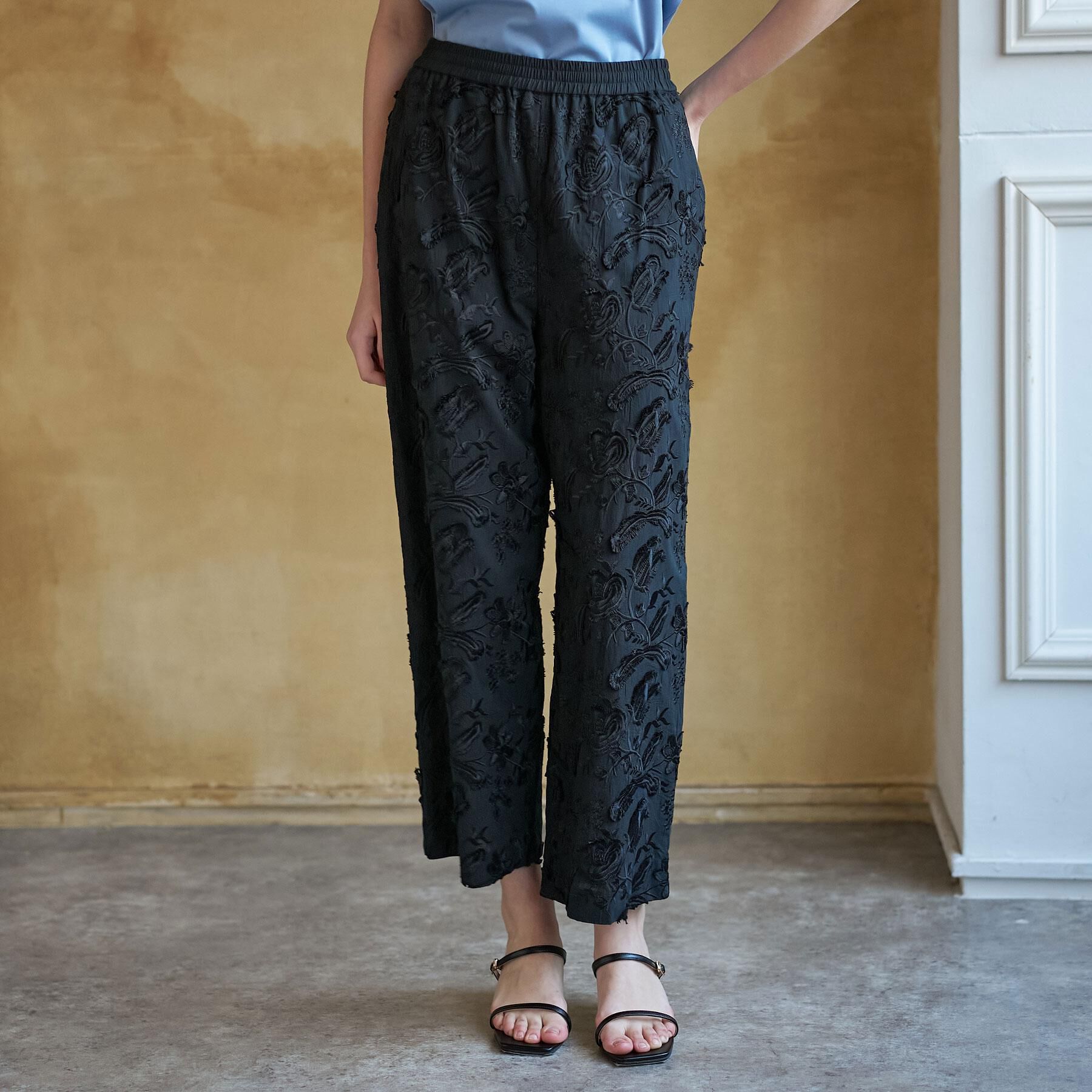 DRESSTERIOR「3Dエンブロイダリーイージーパンツ」|その他|