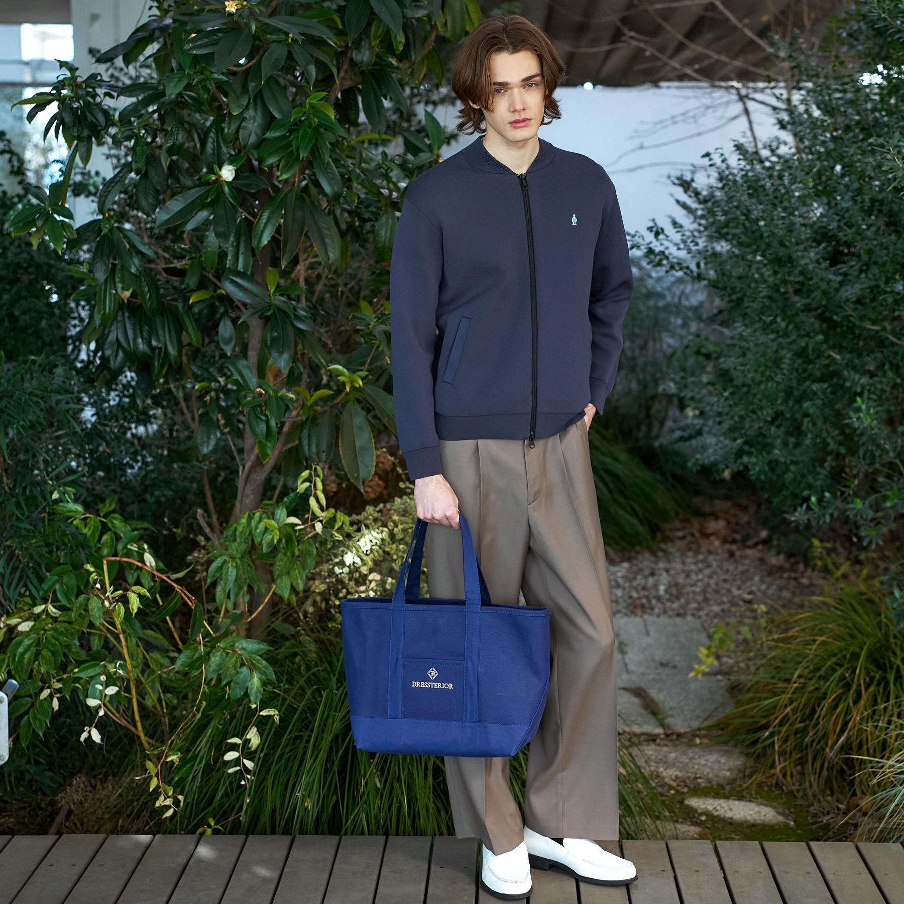 DRESSTERIOR「スプリング ニットブルゾン」|ブルゾン・スタジャン|