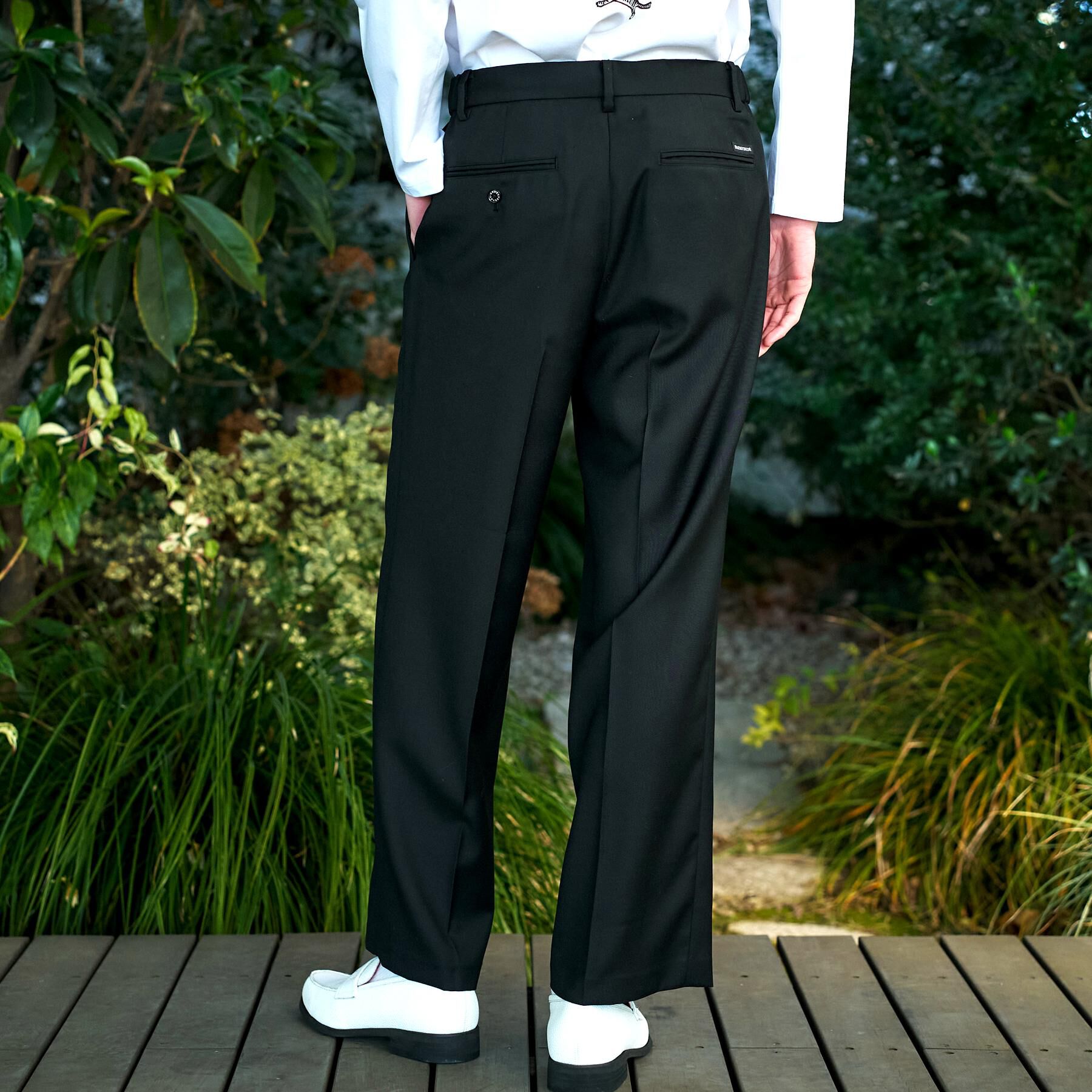 DRESSTERIOR「【家庭洗濯可】ウォッシャブル サイドゴア ワンタックワイドパンツ」|その他|