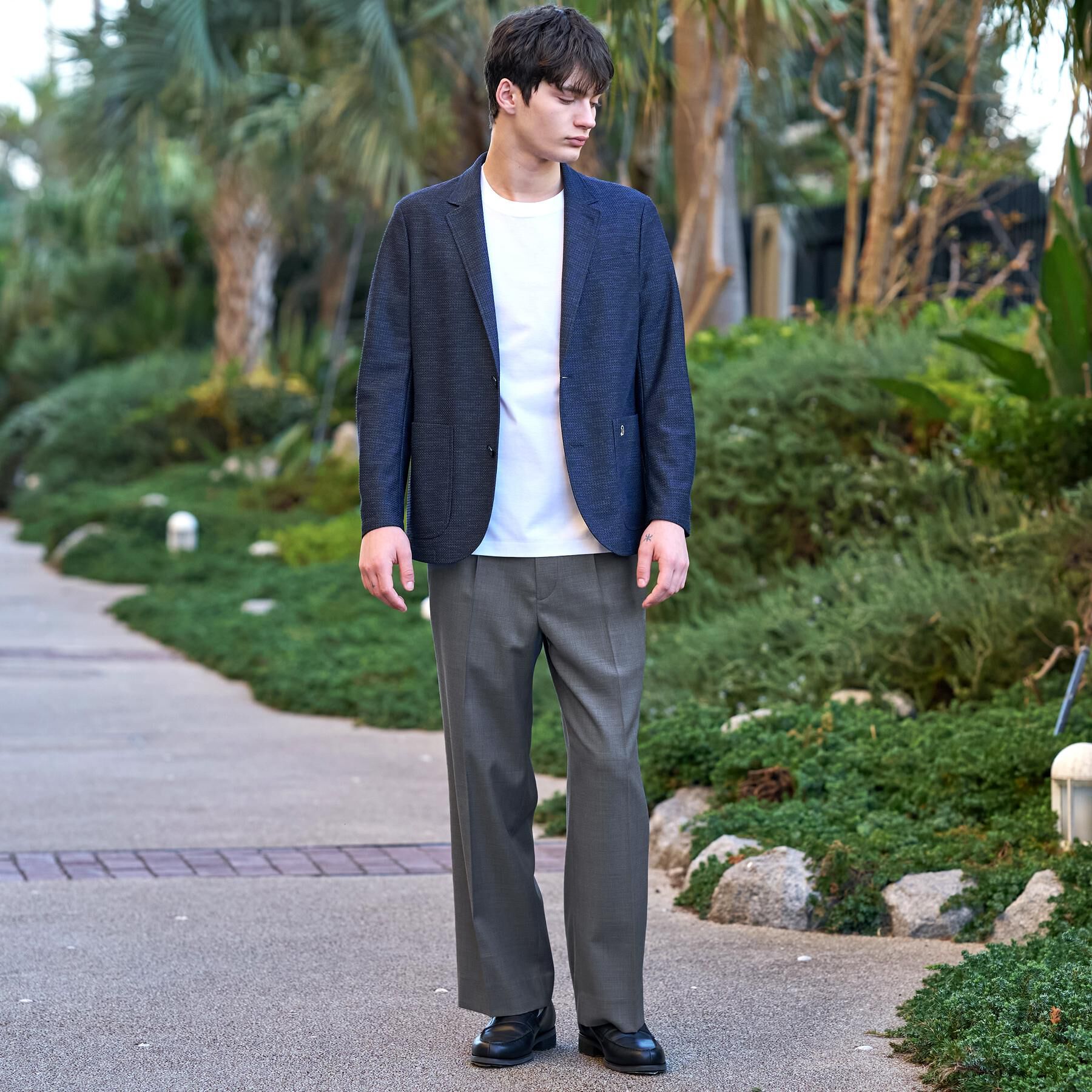 DRESSTERIOR「【家庭洗濯可】ウォッシャブル サイドゴア ワンタックワイドパンツ」|その他|