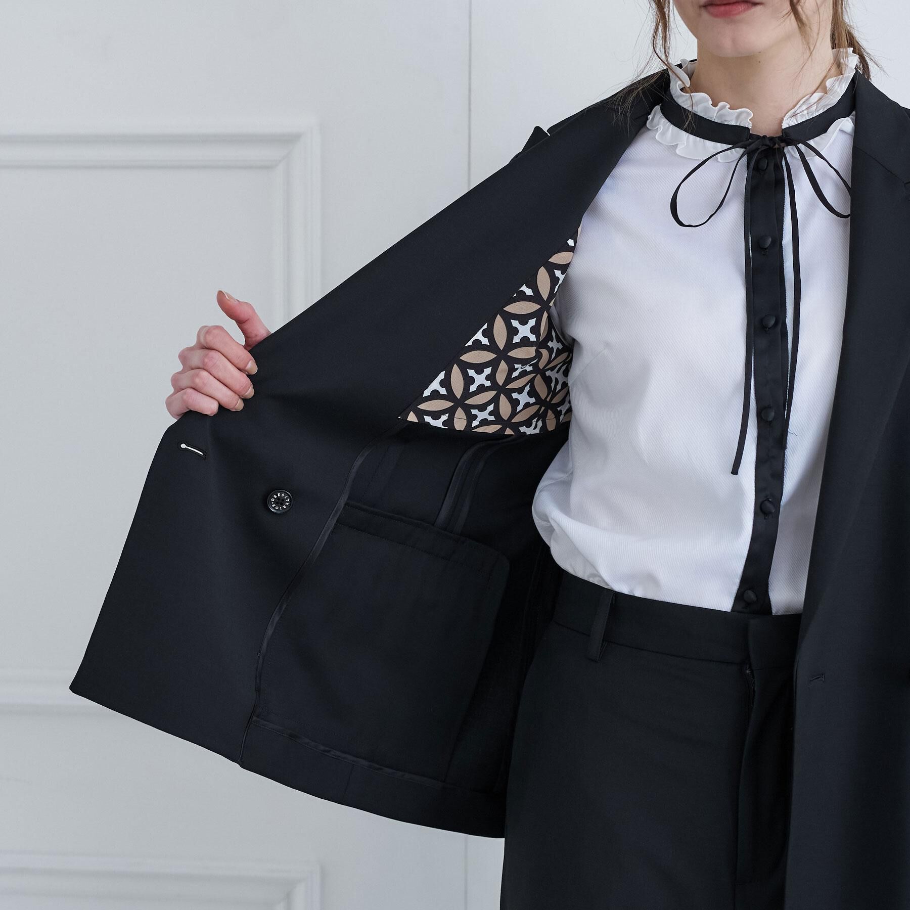 DRESSTERIOR「【セットアップ可】ピークドダブルライトストレッチジャケット」|テーラードジャケット|