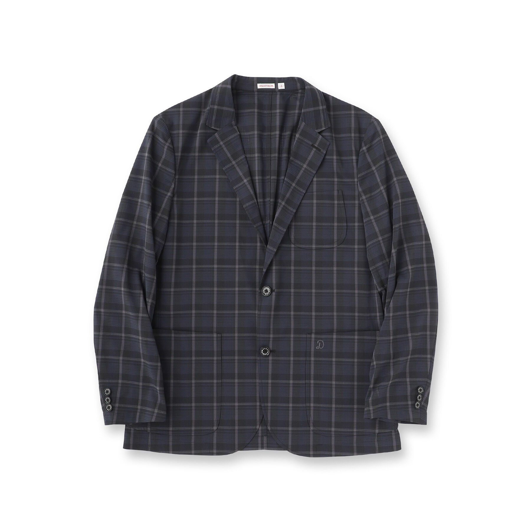 DRESSTERIOR「【セットアップ可】DotAir チェックジャケット」|テーラードジャケット|