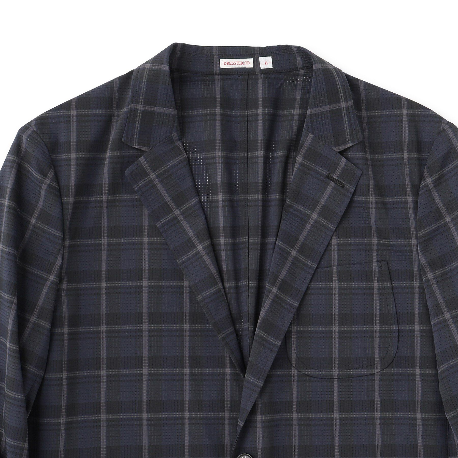 DRESSTERIOR「【セットアップ可】DotAir チェックジャケット」|テーラードジャケット|
