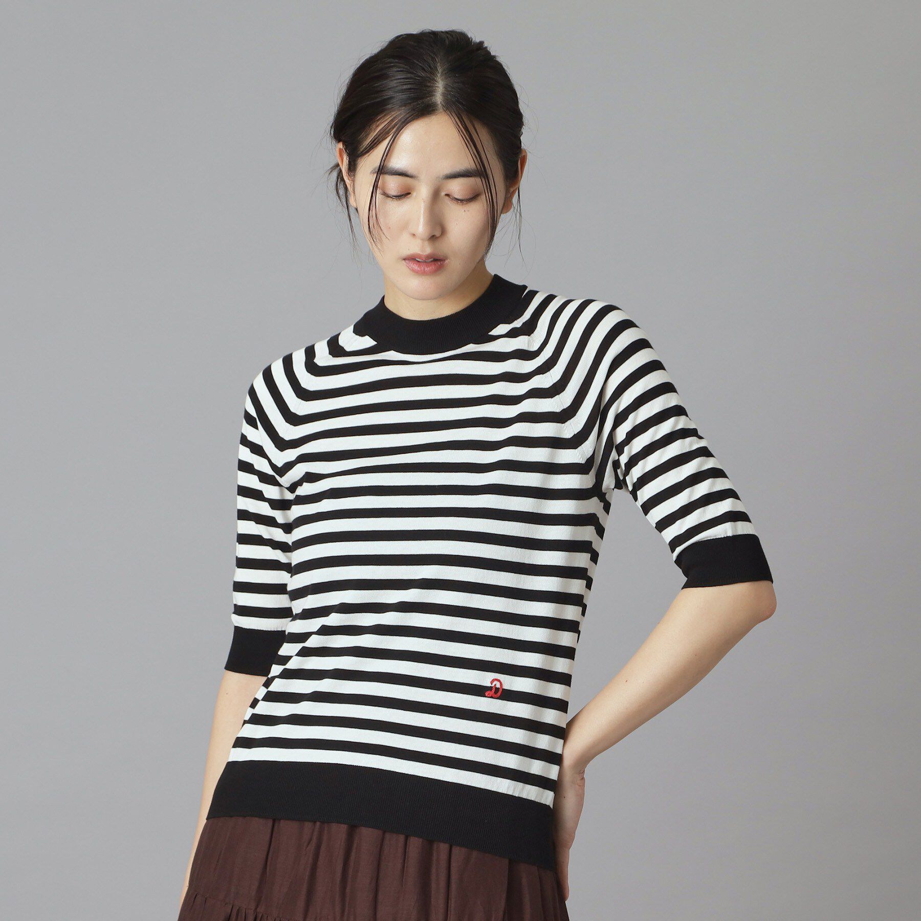 DRESSTERIOR「【大人MUSE5月号掲載】コットンシルクマルチボーダーニット」|ニット・セーター|