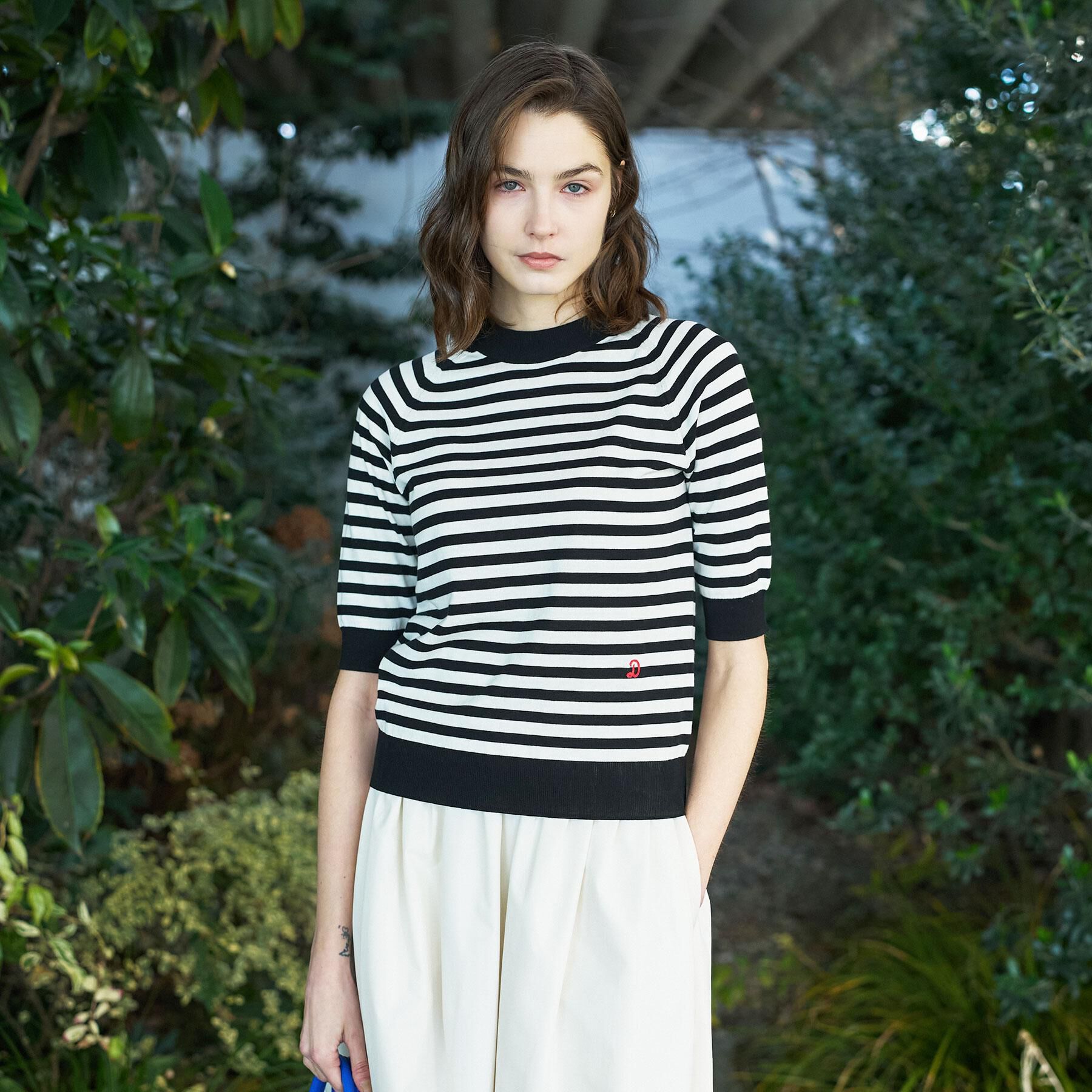 DRESSTERIOR「【大人MUSE5月号掲載】コットンシルクマルチボーダーニット」|ニット・セーター|