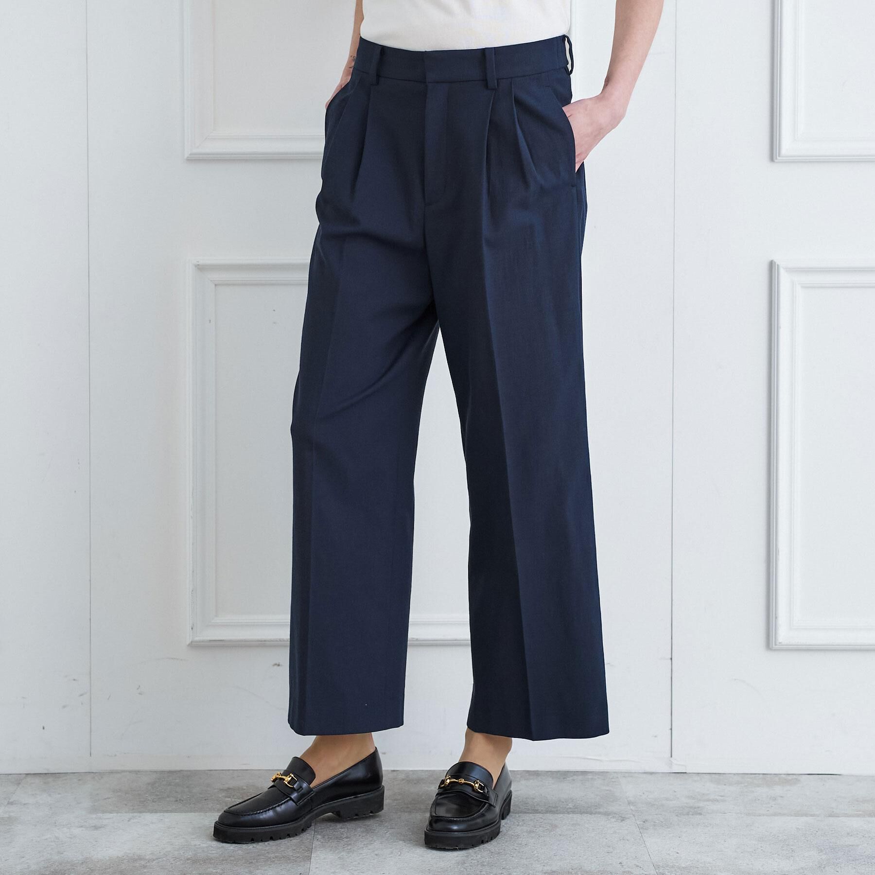 DRESSTERIOR「【吸水速乾/セットアップ可】リネンブレンドオックスストレートパンツ」|その他|