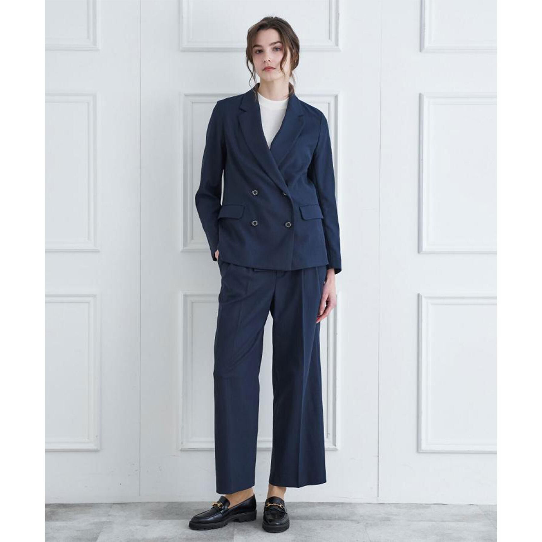 DRESSTERIOR「【吸水速乾/セットアップ可】リネンブレンドオックスストレートパンツ」|その他|